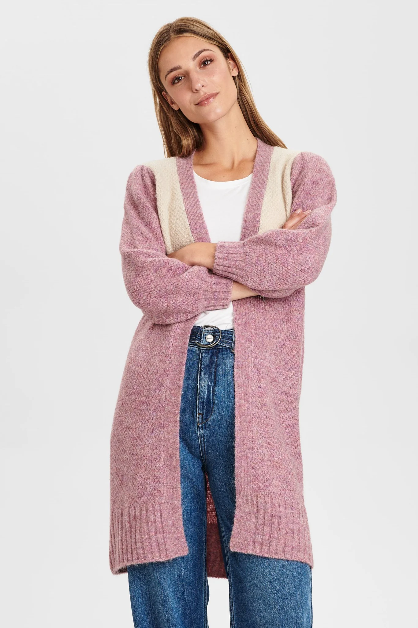 NUCALYPSO CARDIGAN - Chalk Pink