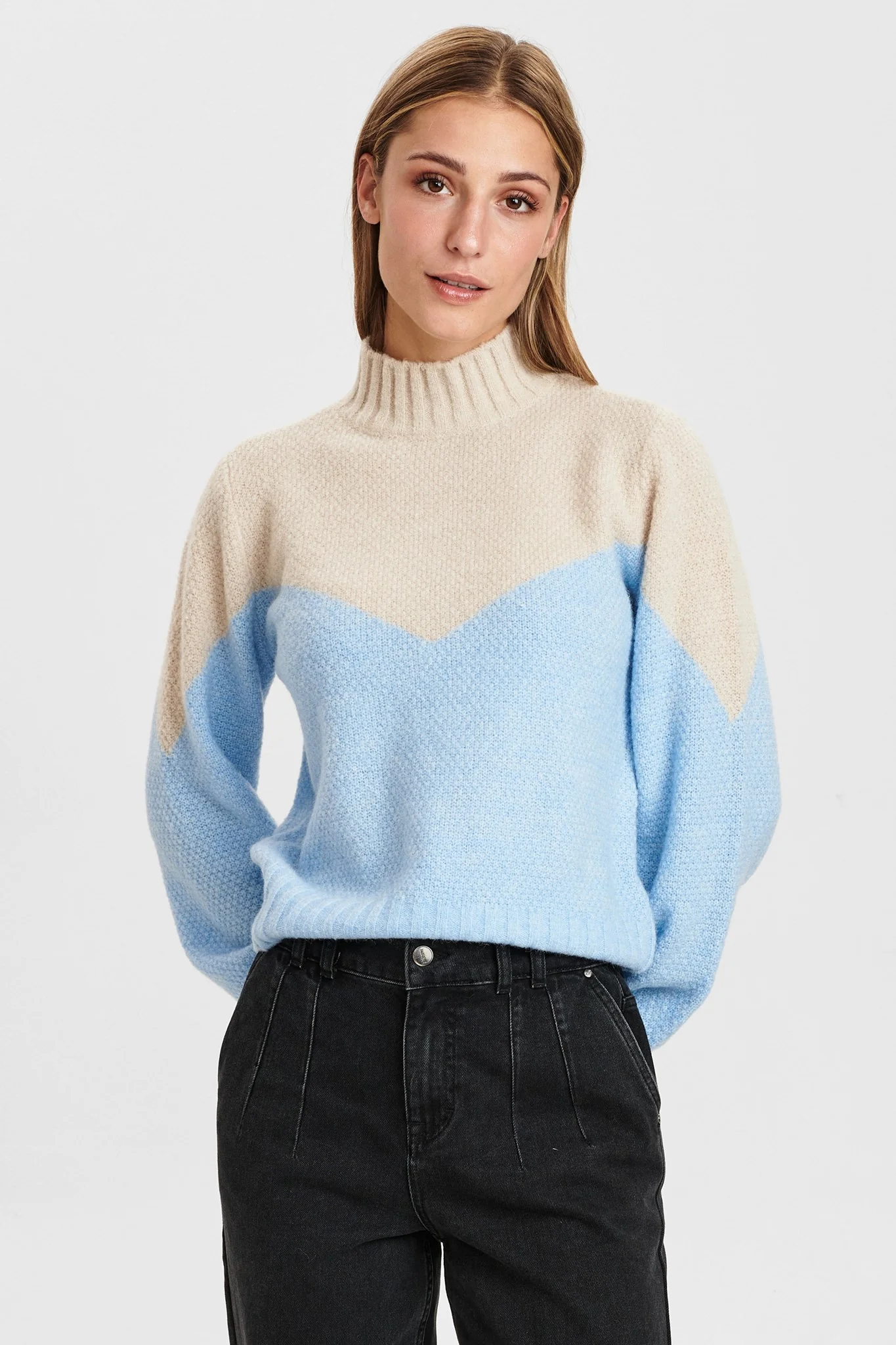 NUCALYPSO PULLOVER LS - Cashmere Blue