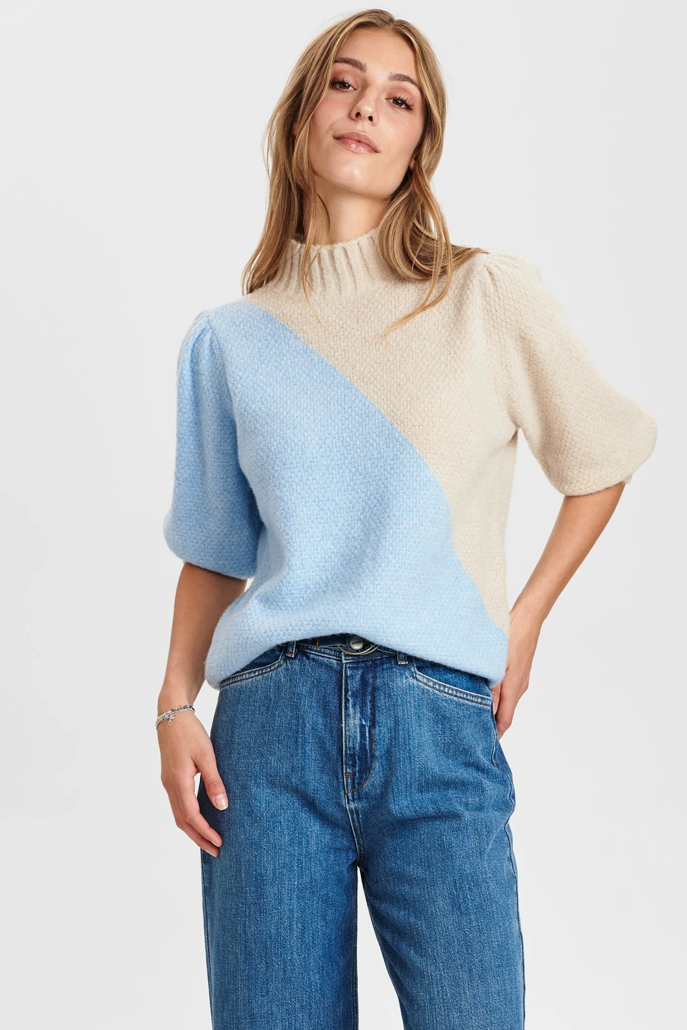NUCALYPSO PULLOVER SS - Cashmere Blue