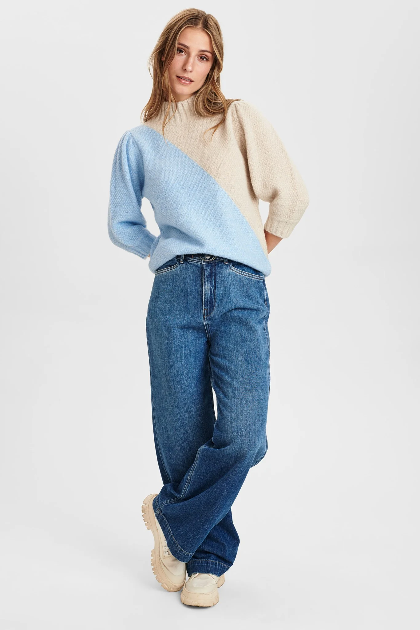 NUCALYPSO PULLOVER SS - Cashmere Blue - Image 3