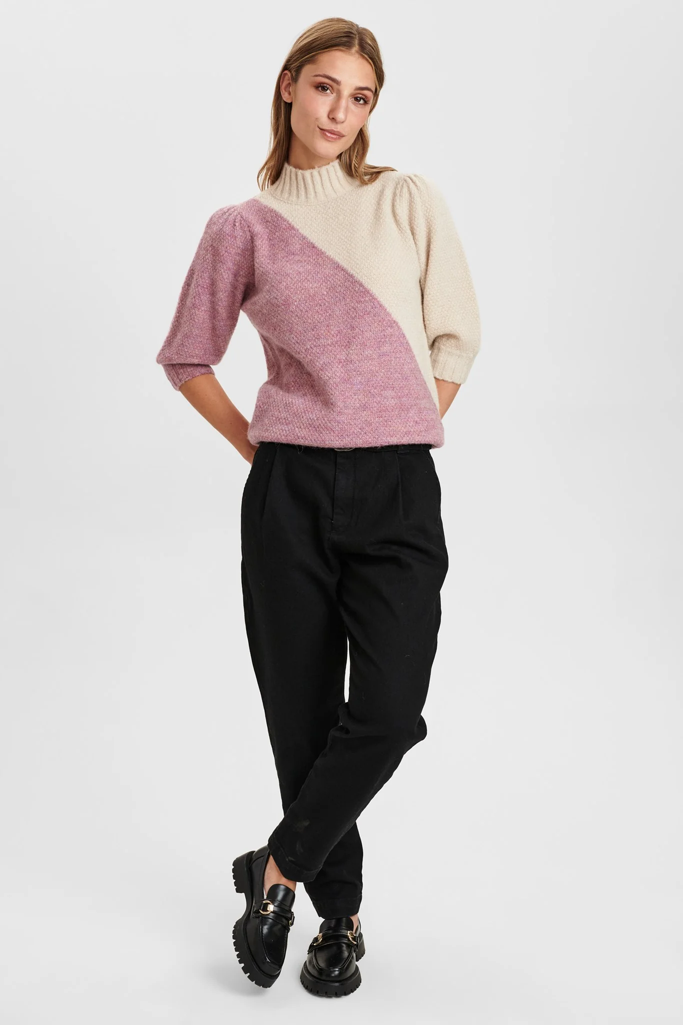 NUCALYPSO PULLOVER SS - Chalk Pink - Image 3