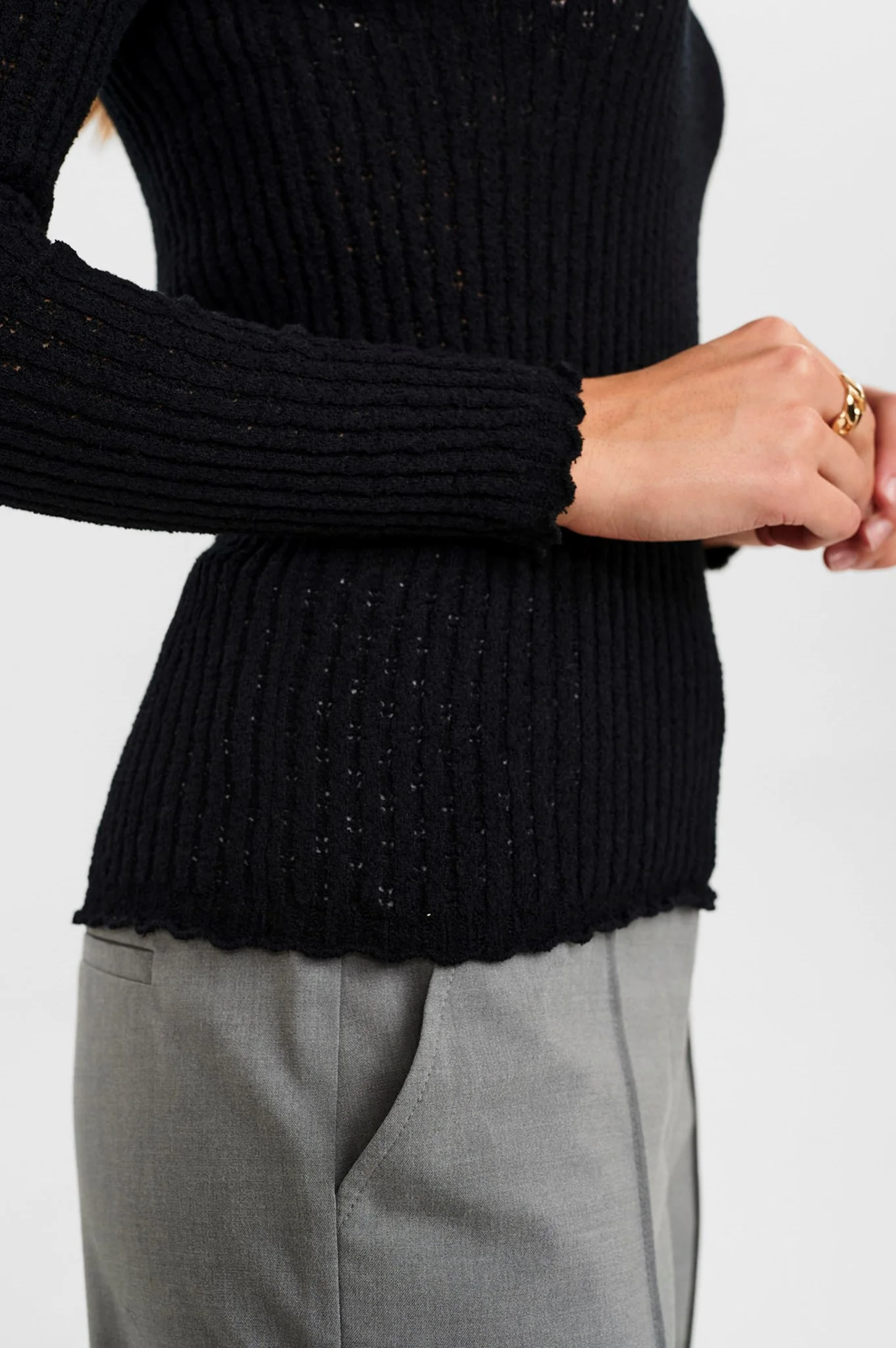 NUCAMBRIA PULLOVER LS - Caviar - Image 5