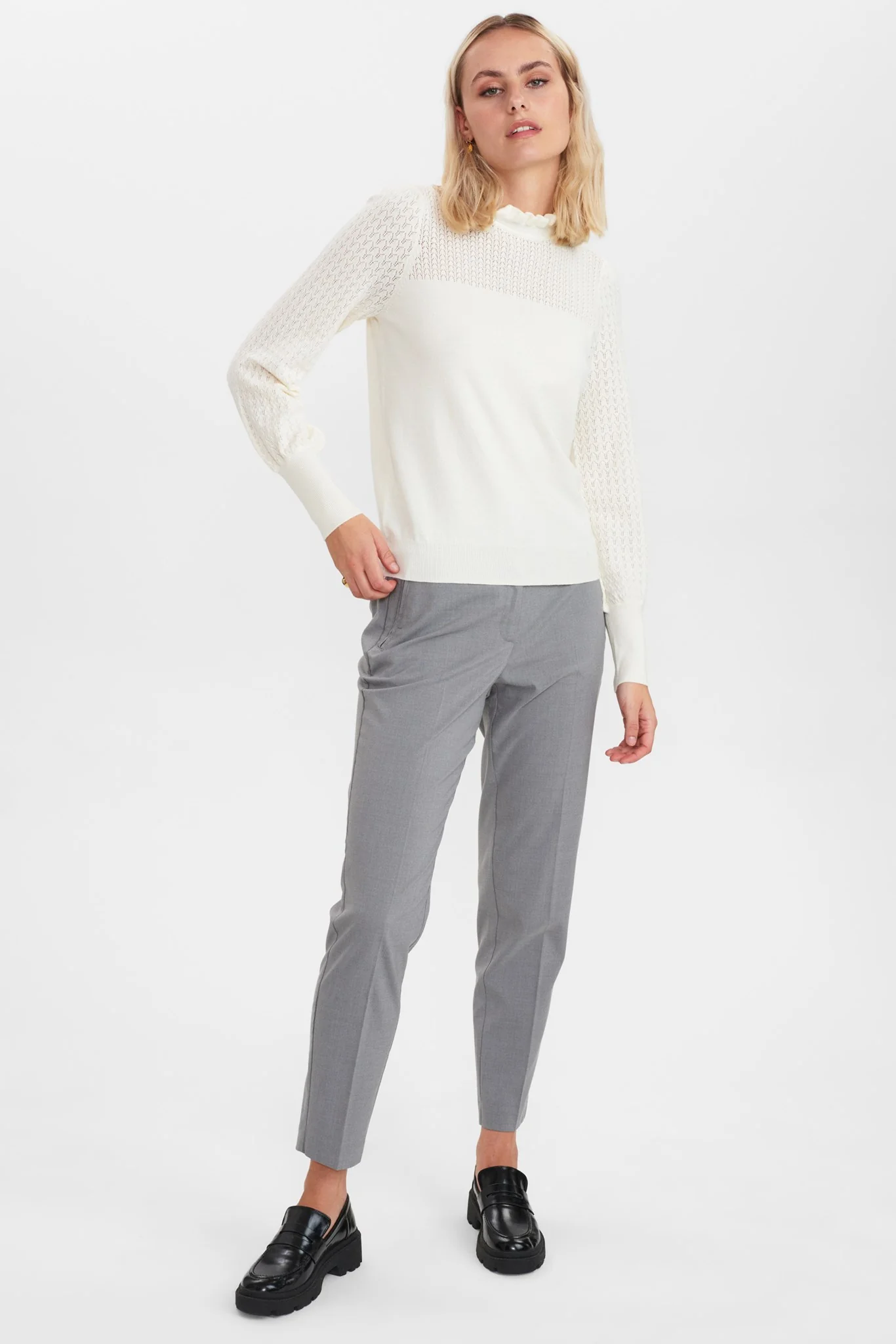 NUCAMELA HIGH NECK - Cloud Dancer - Image 3