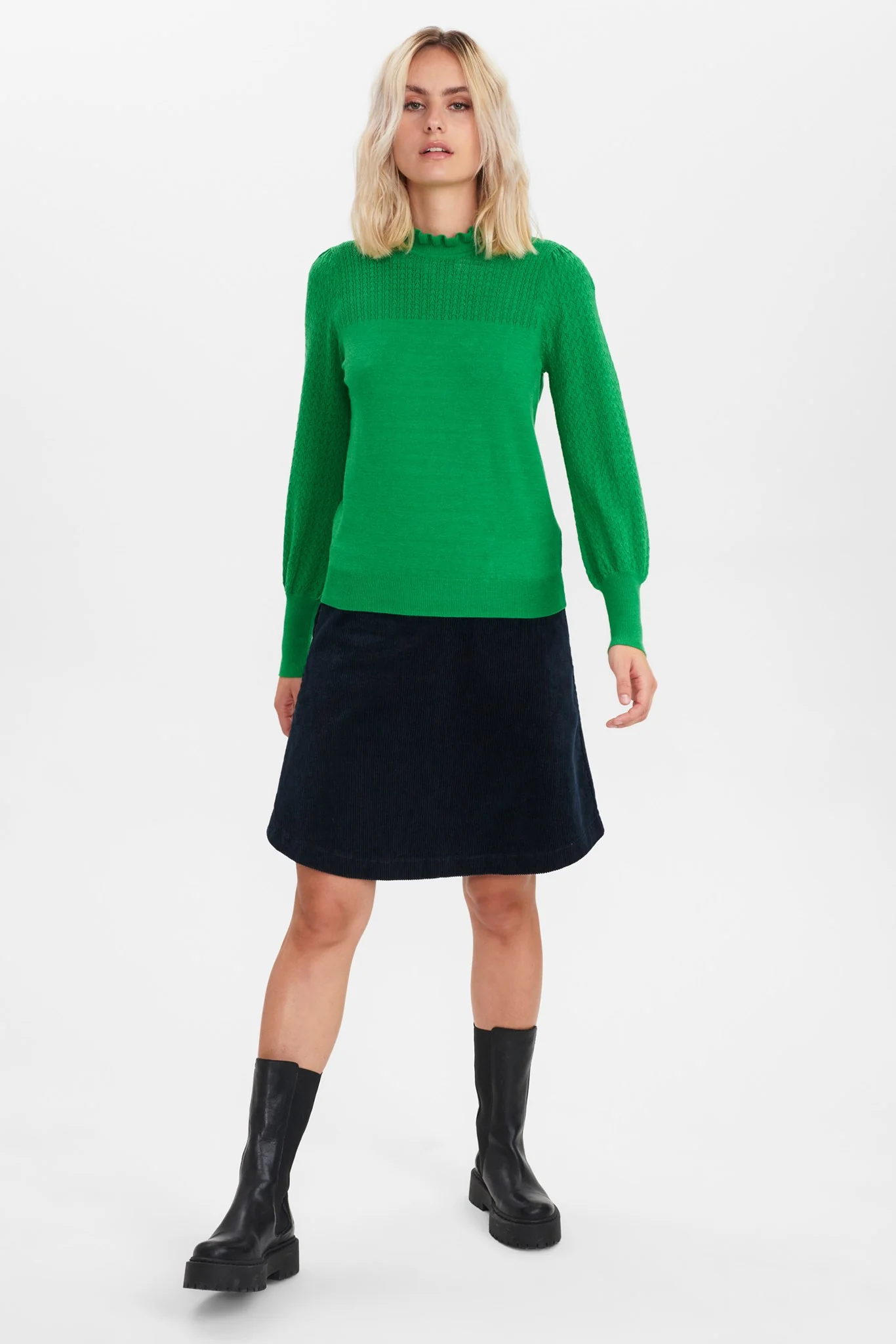 NUCAMELA HIGH NECK - Fern Green - Image 3