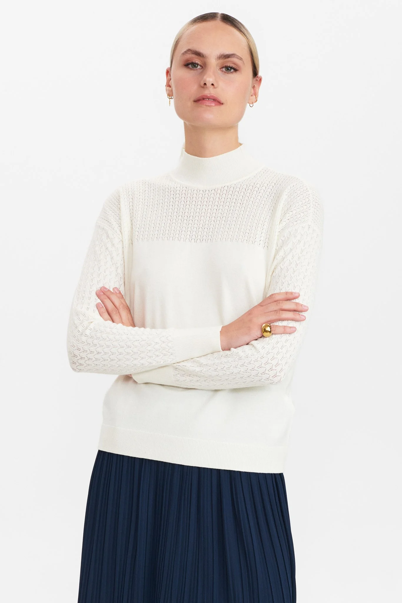 NUCAMELA PULLOVER - Cloud Dancer