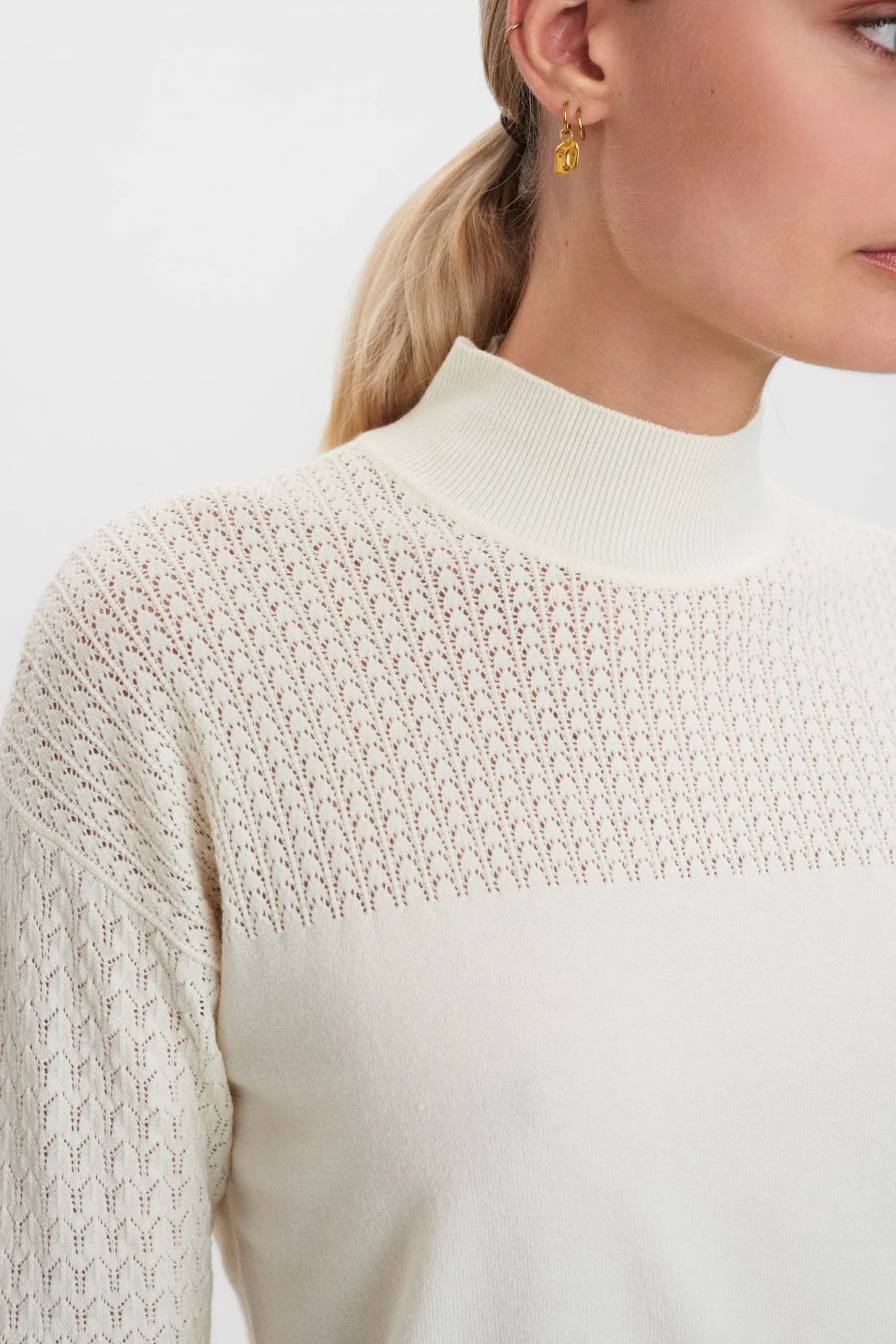 NUCAMELA PULLOVER - Cloud Dancer - Image 4