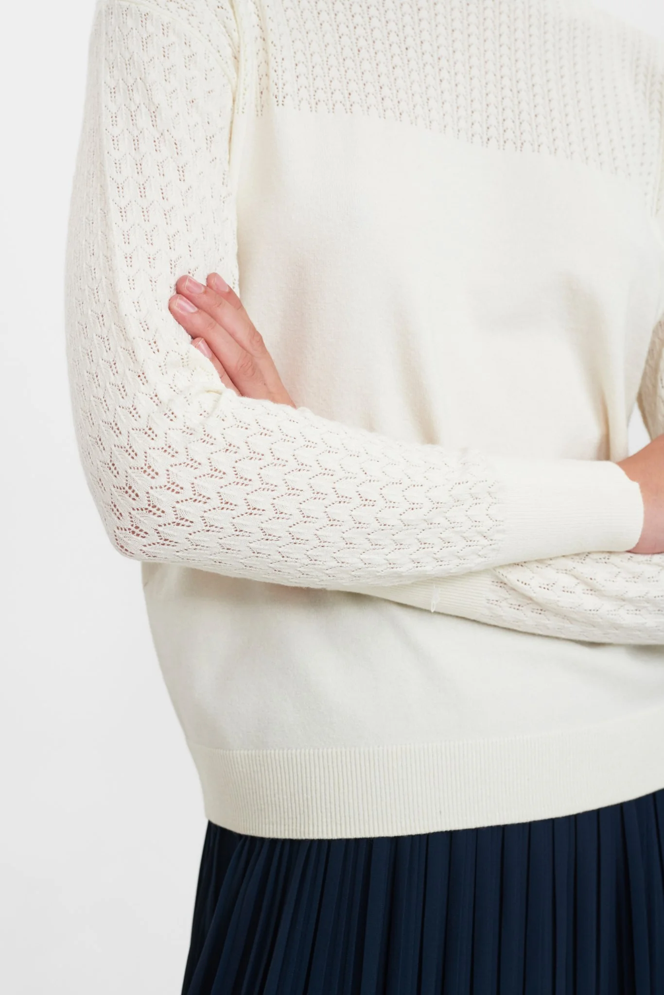 NUCAMELA PULLOVER - Cloud Dancer - Image 5
