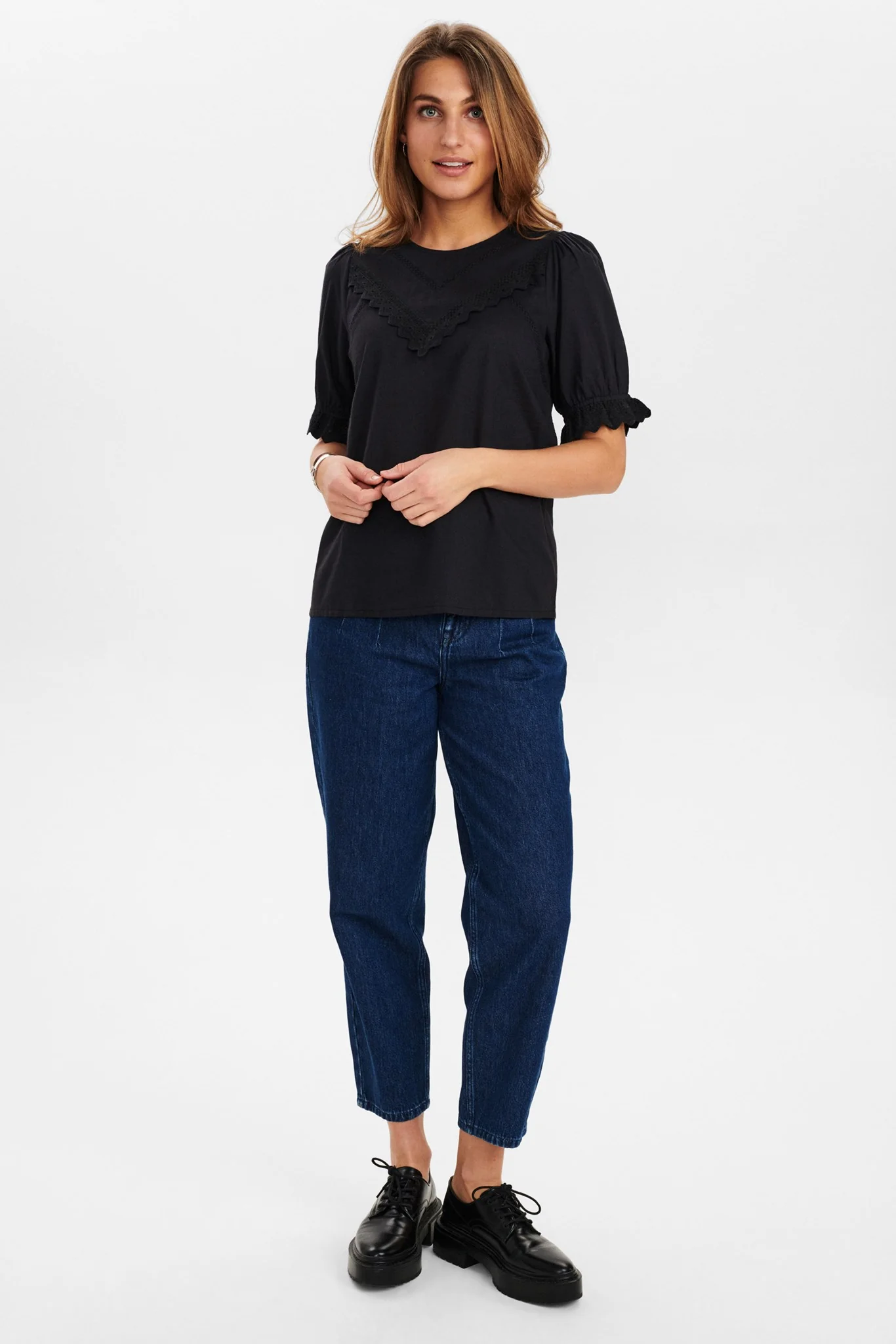 NUCAMMA BLOUSE - Caviar - Image 3