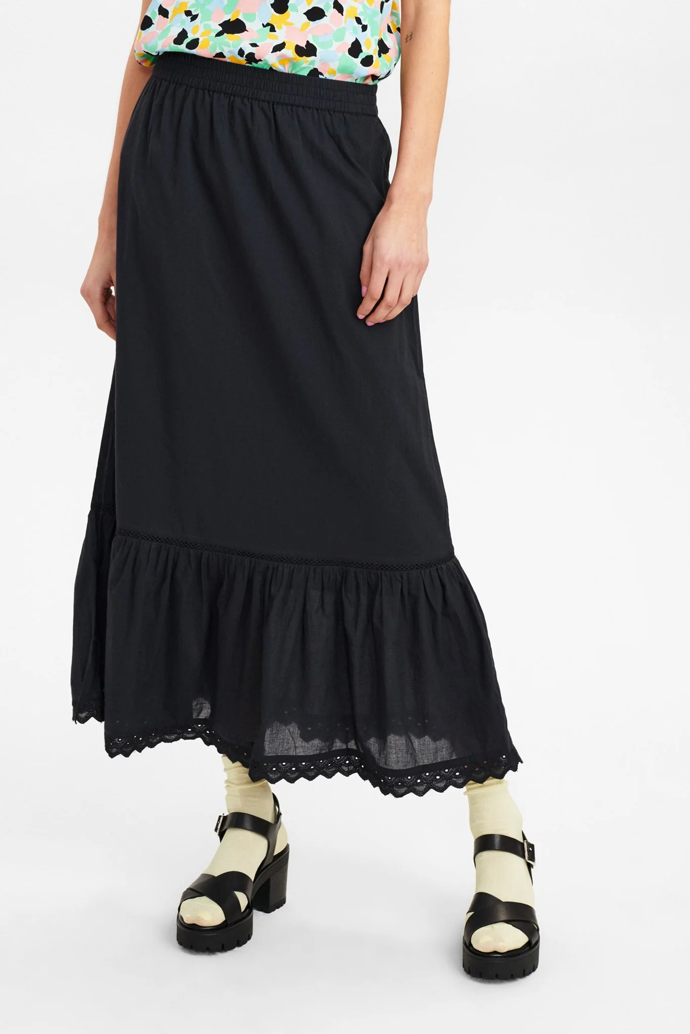 NUCAMMA SKIRT - Caviar
