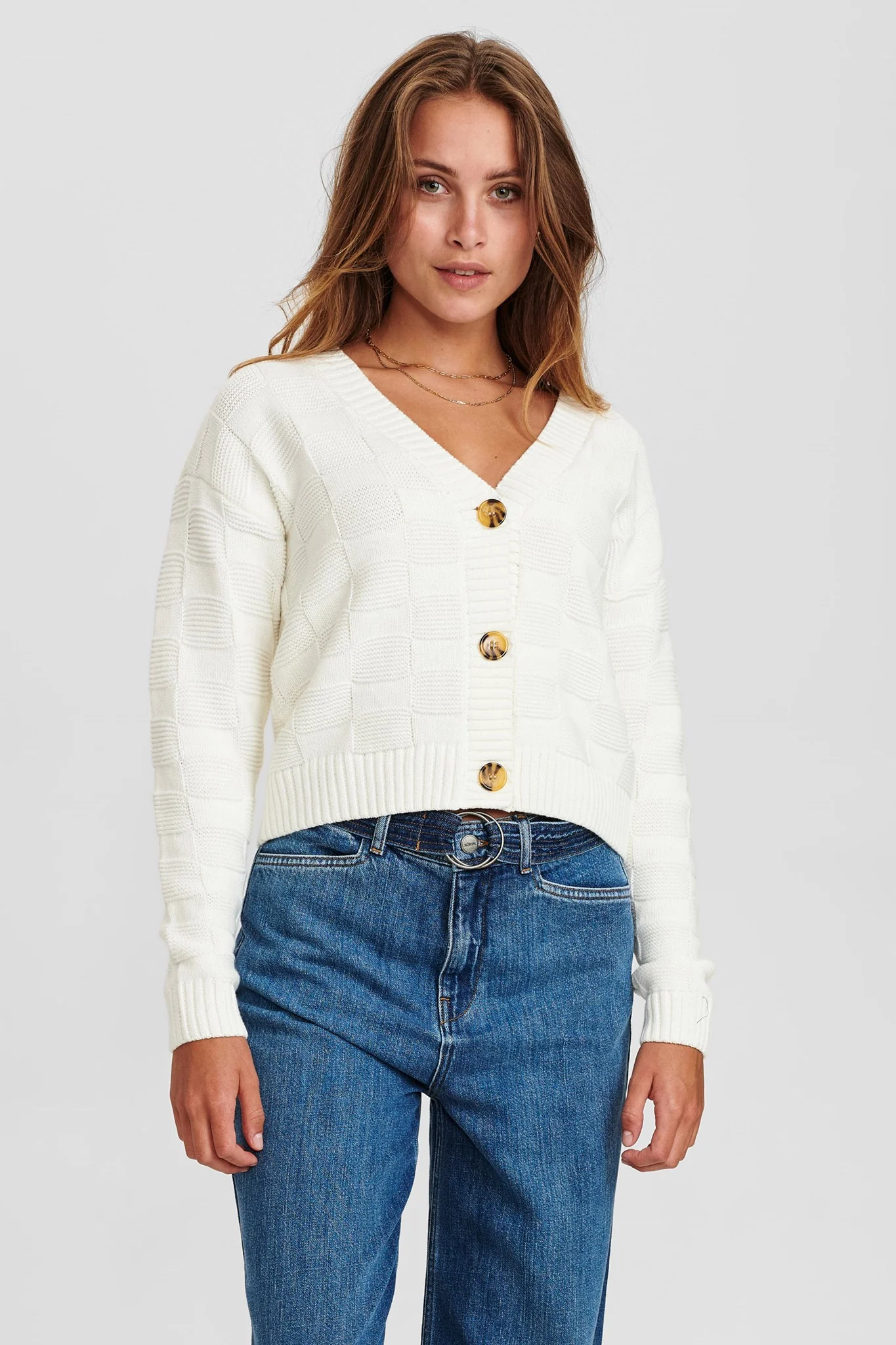 NUCARIAD CARDIGAN - Cloud Dancer