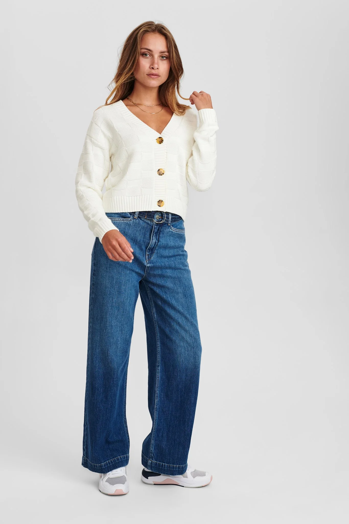NUCARIAD CARDIGAN - Cloud Dancer - Image 3