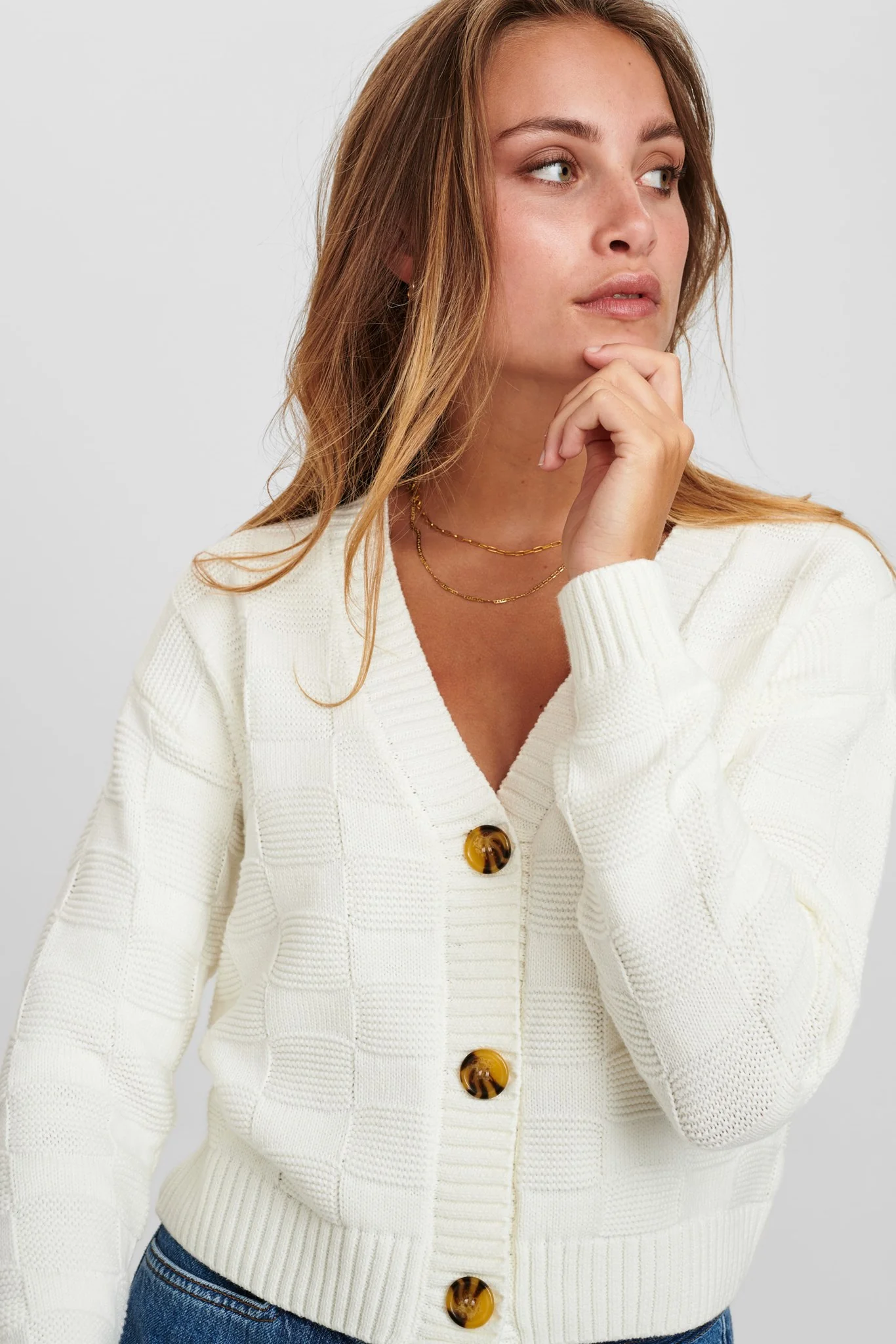 NUCARIAD CARDIGAN - Cloud Dancer - Image 6