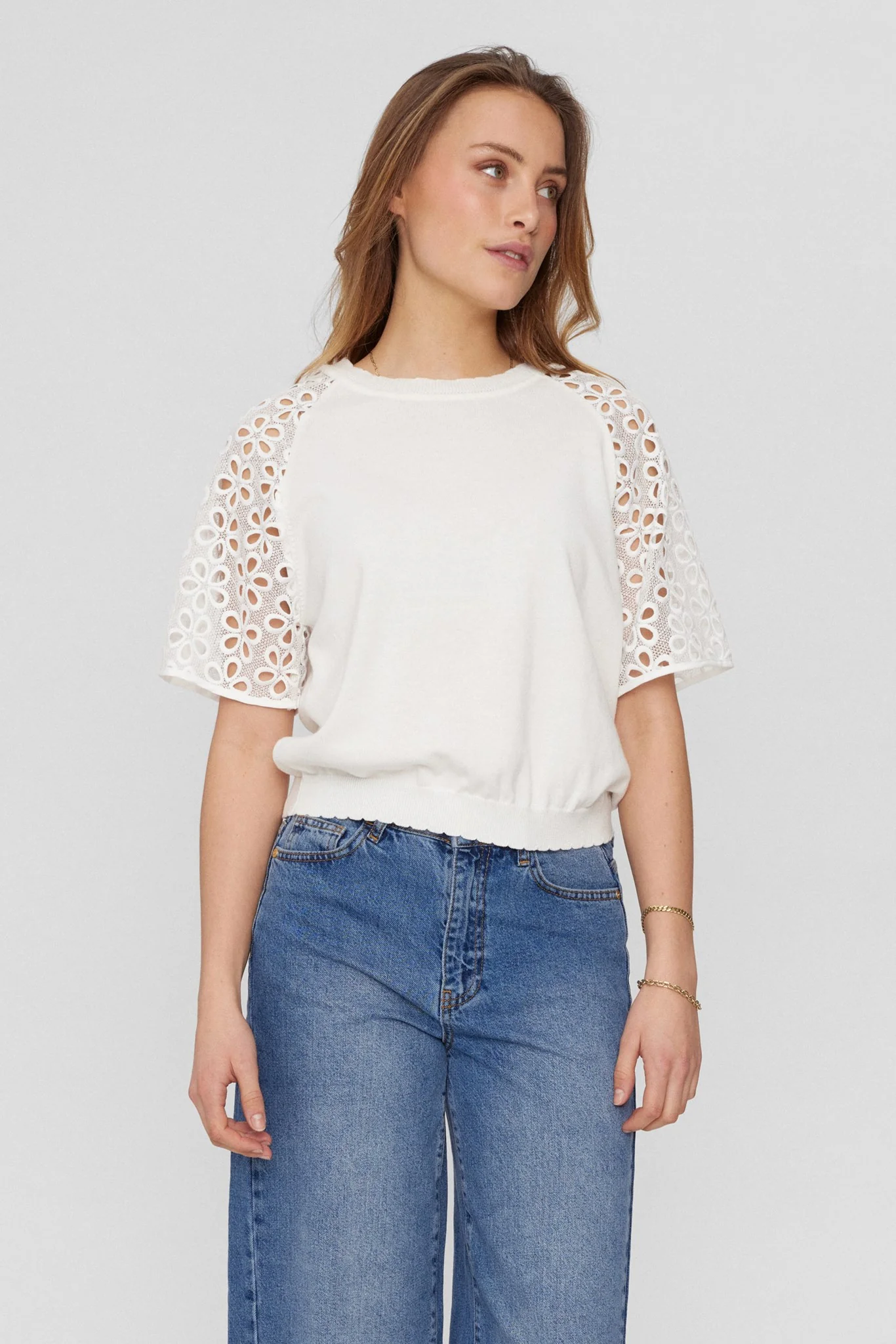 NUCARIEANN PULLOVER - Bright White