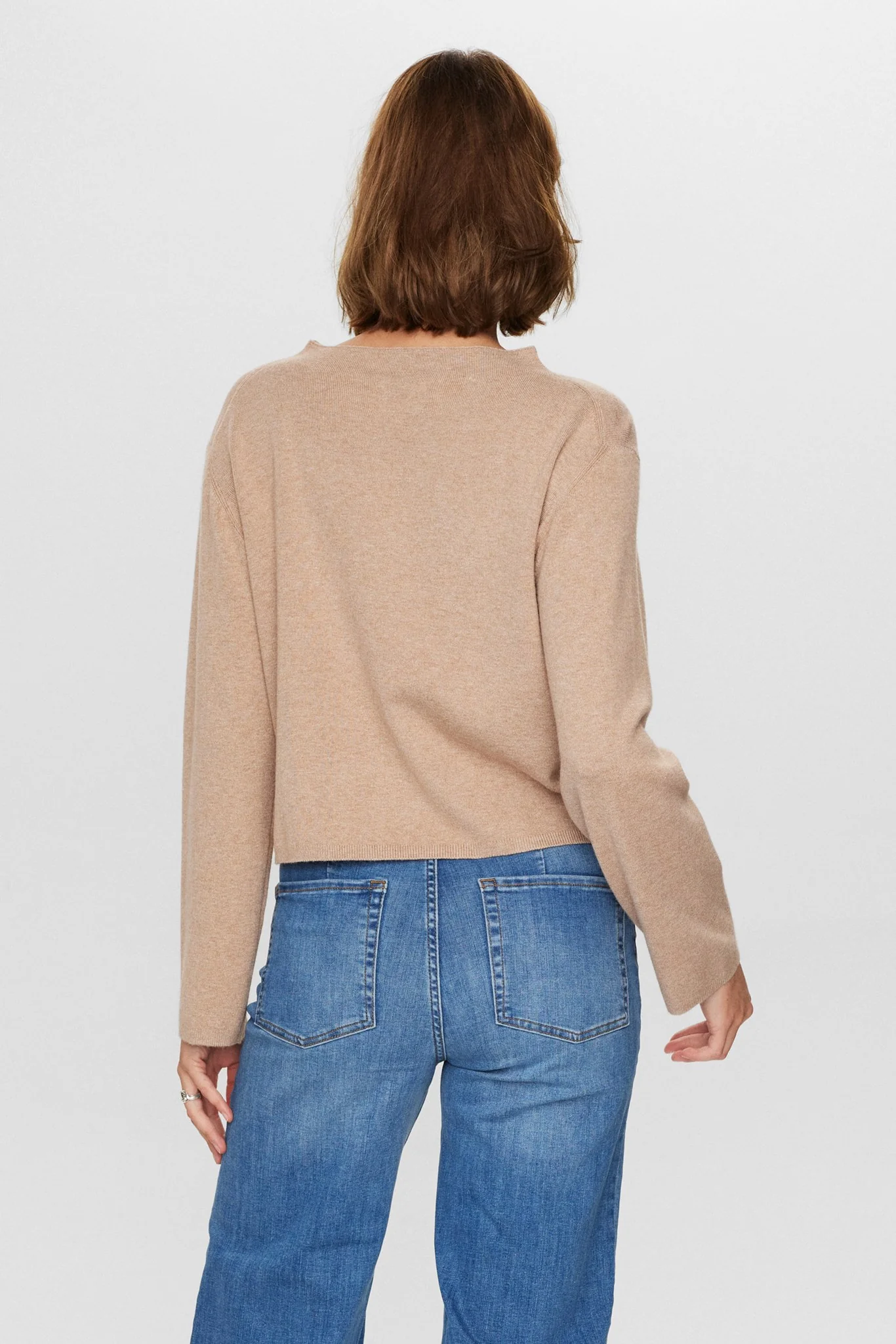 NUCARMA CROP PULLOVER - Sesame Melange - Image 2