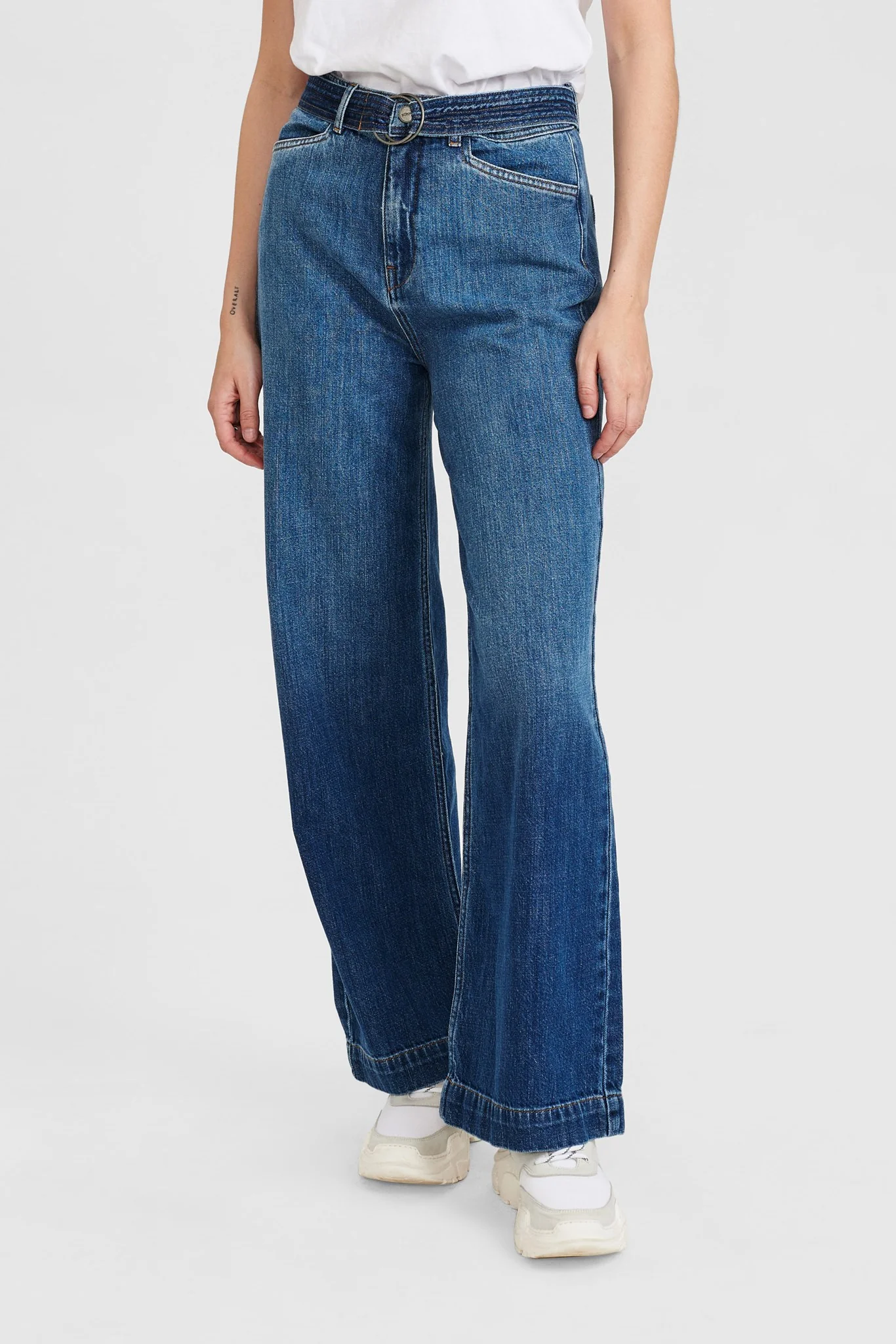 NUCAROLINA PANT - Medium Blue Denim