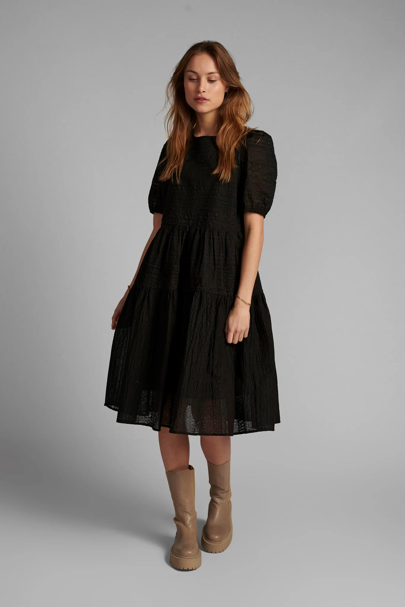 NUCAROLLA DRESS - Caviar - Image 3