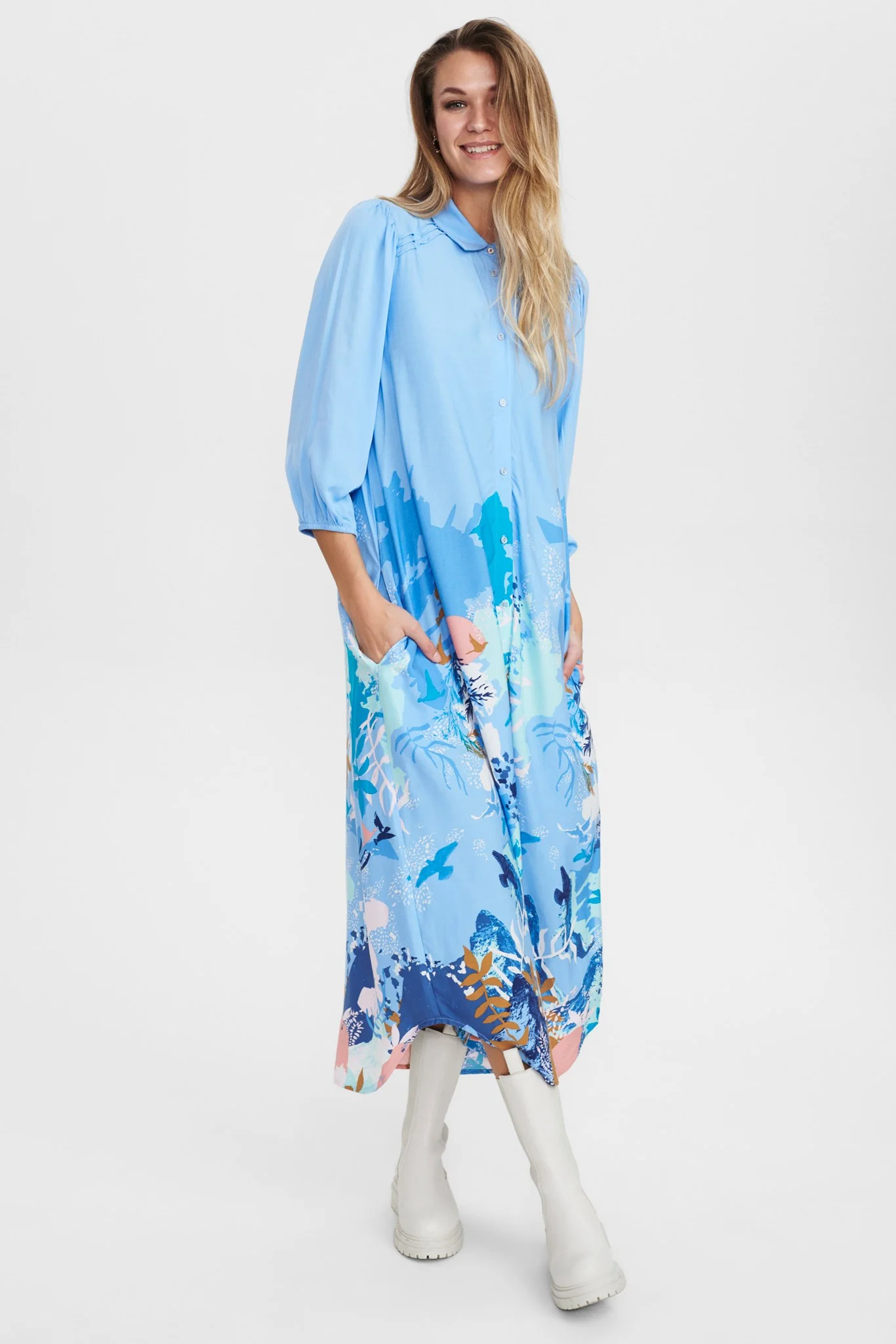 NUCARRIE DRESS - Della Robbia Blue