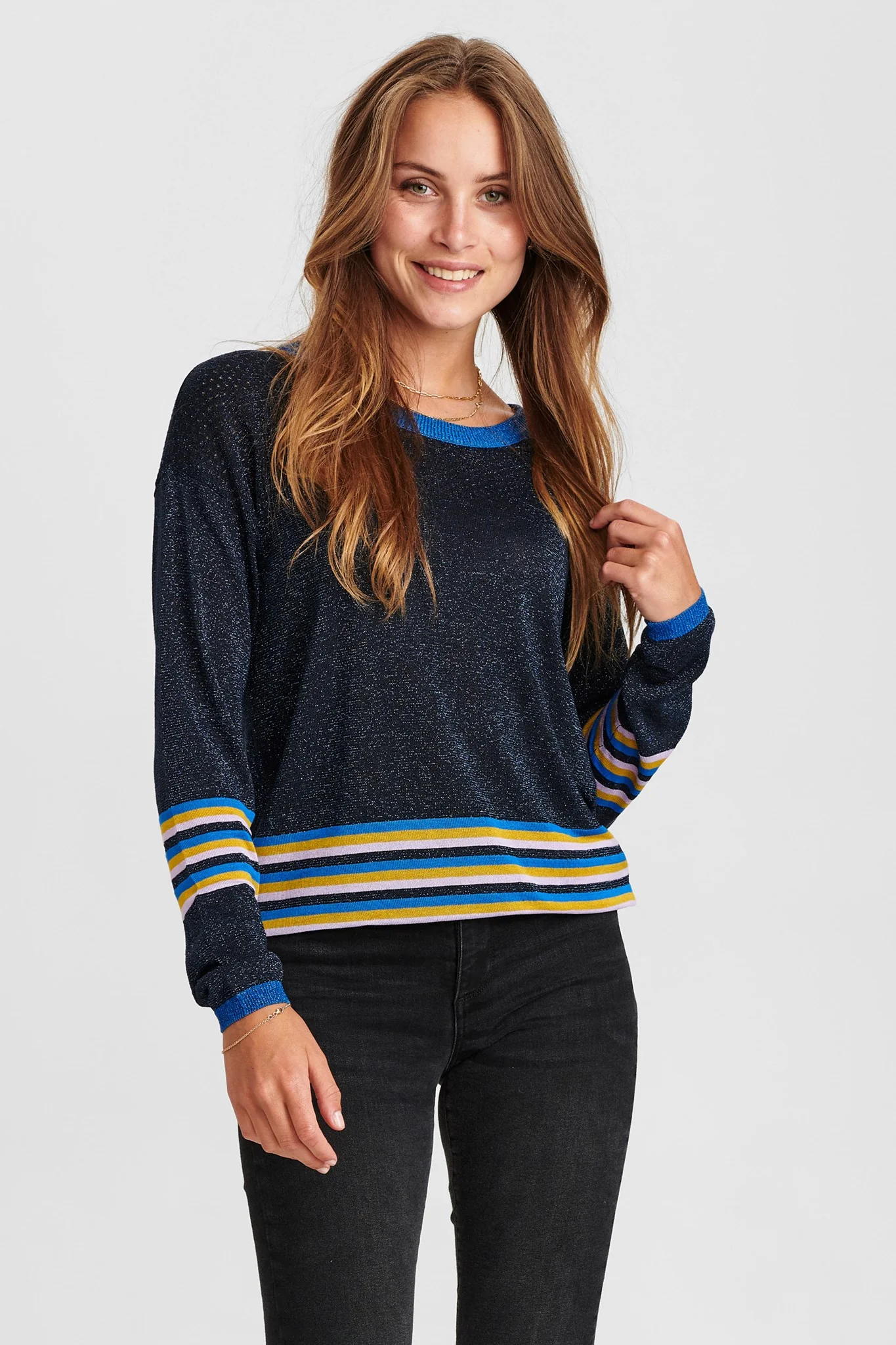 NUCARWEN PULLOVER LS - Dark Sapphire