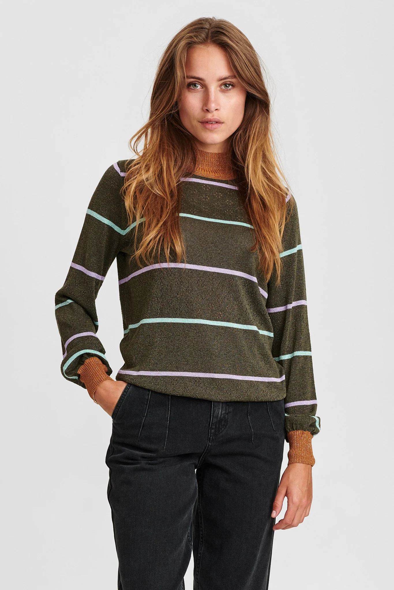 NUCARWEN TURTLENECK - Grape leaf