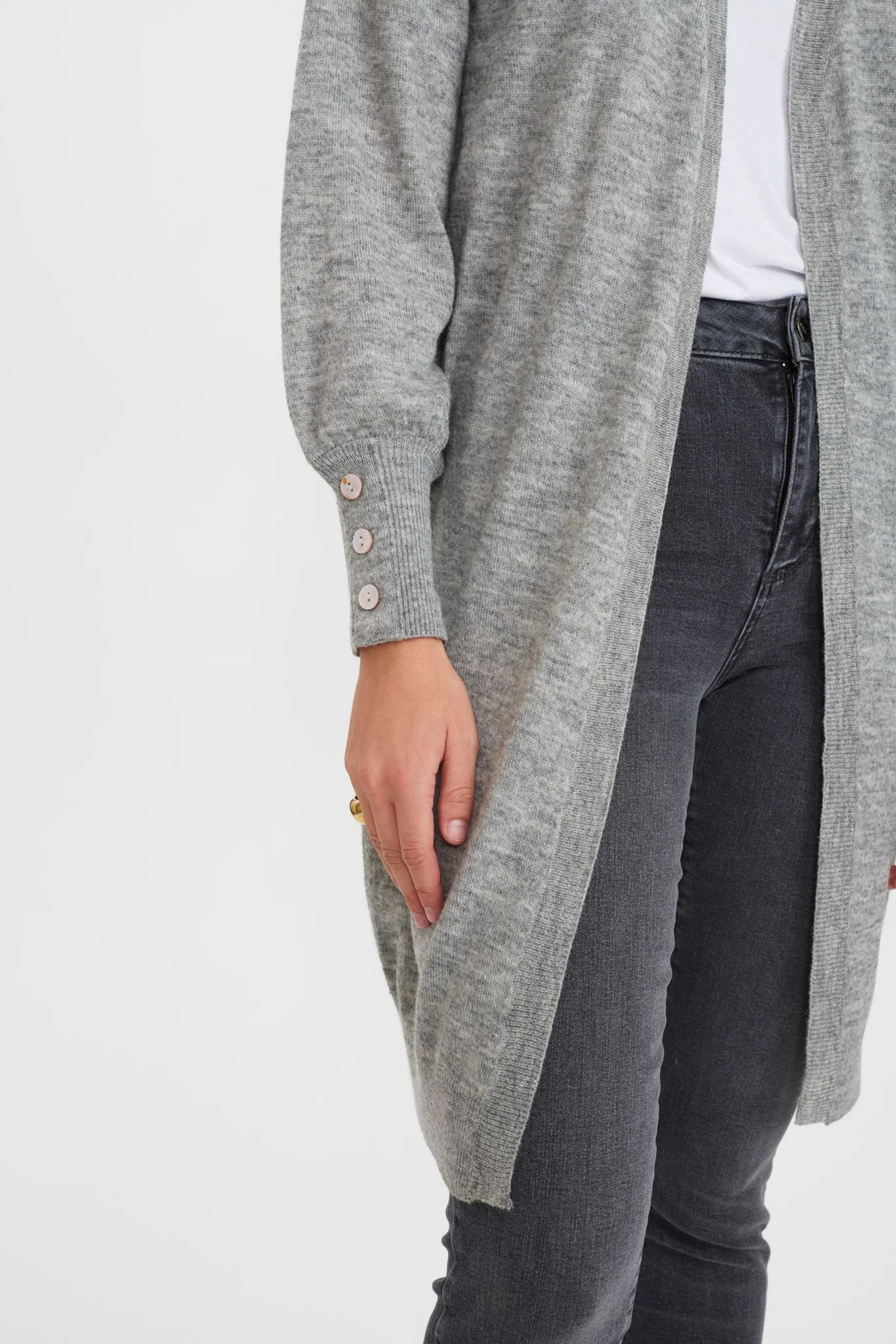 NUCARYS CARDIGAN - NOOS - Light grey mel - Image 5