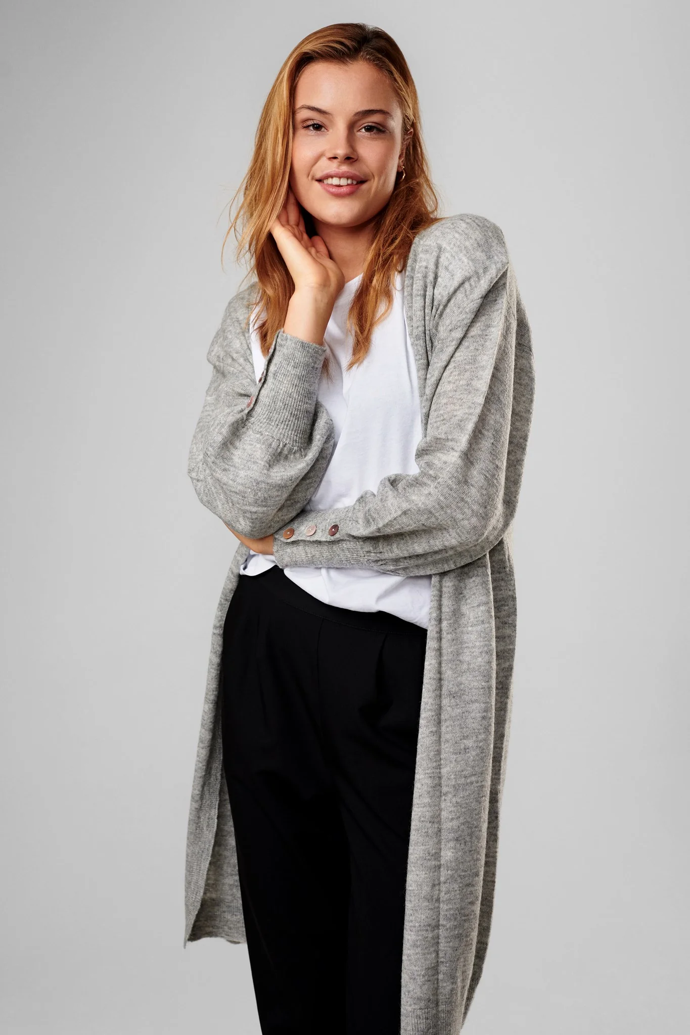 NUCARYS CARDIGAN - NOOS - Light grey mel - Image 6