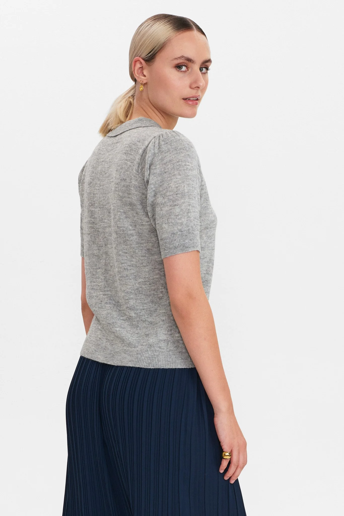 NUCARYS SS PULLOVER - NOOS  - Light grey mel - Image 2