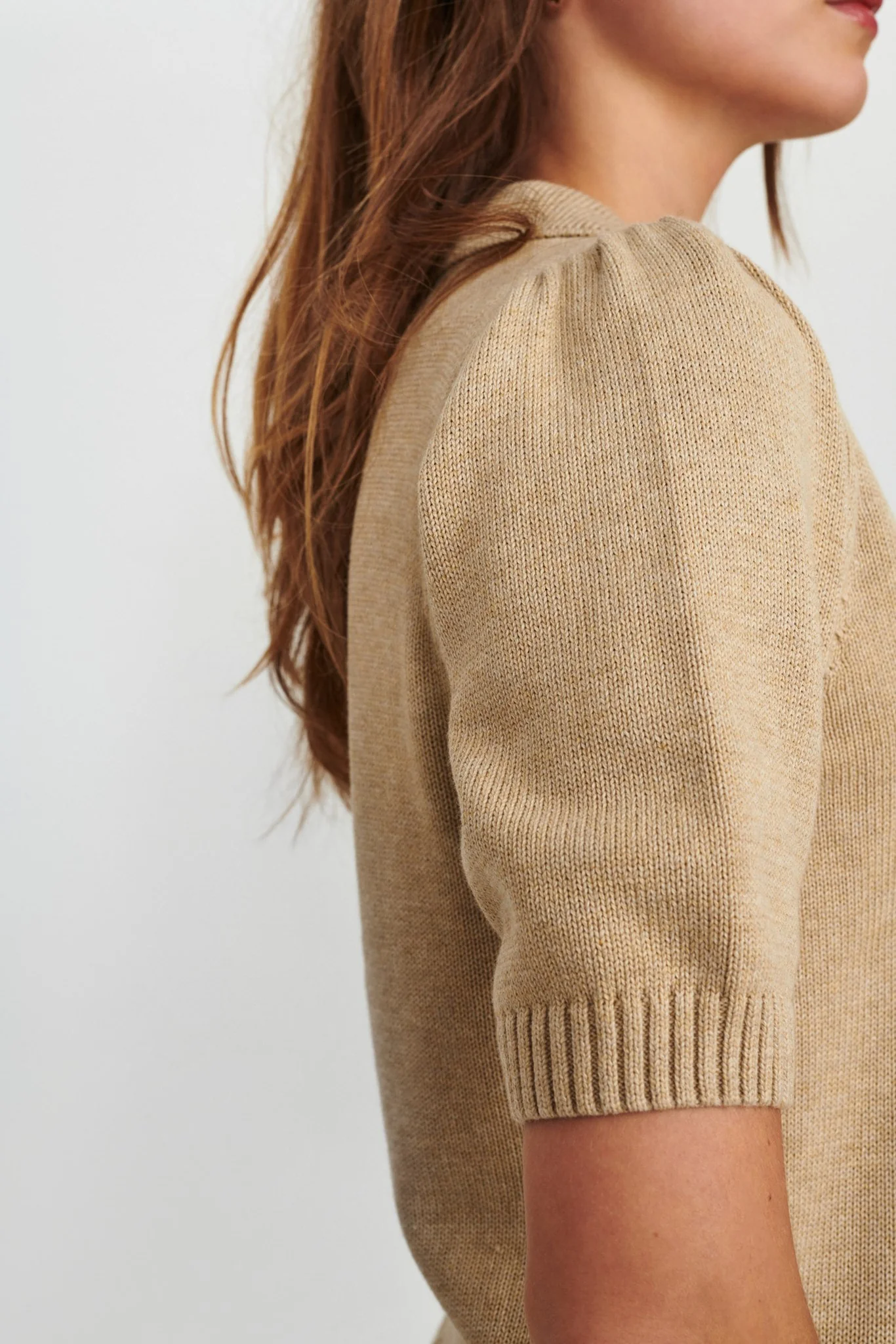 NUCARYS SS PULLOVER - NOOS  - Sesame Melange - Image 5