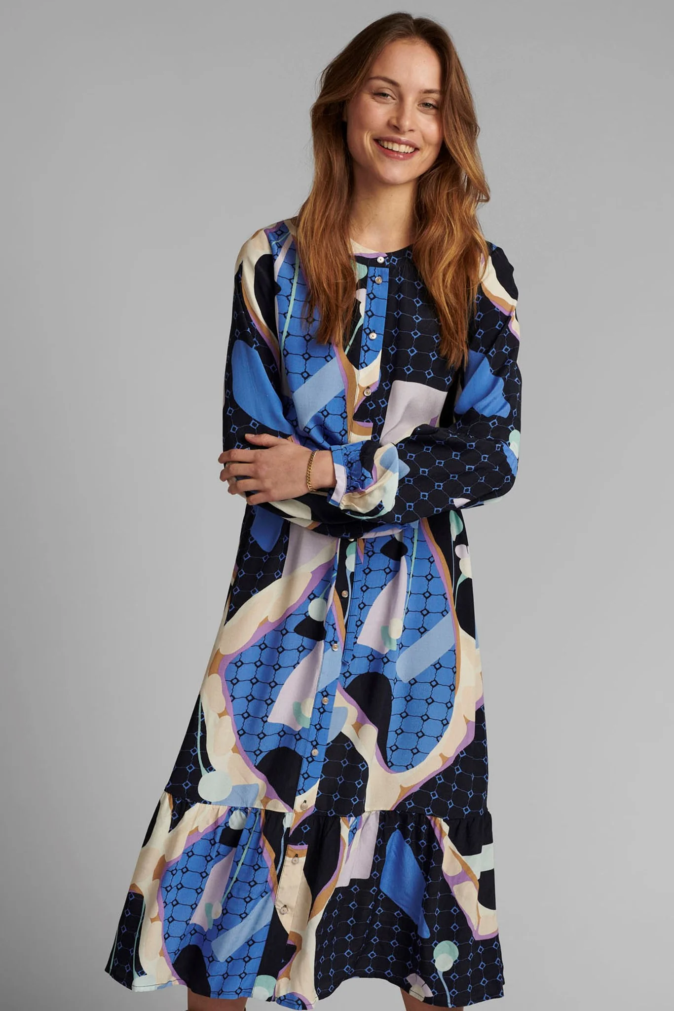 NUCASEY DRESS - Dark Sapphire
