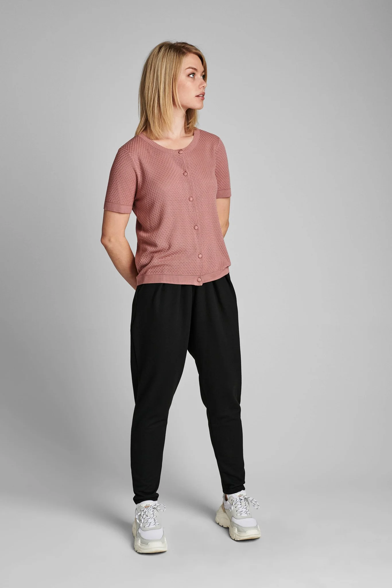 NUCASSIE CARDIGAN - NOOS - Ash Rose - Image 3