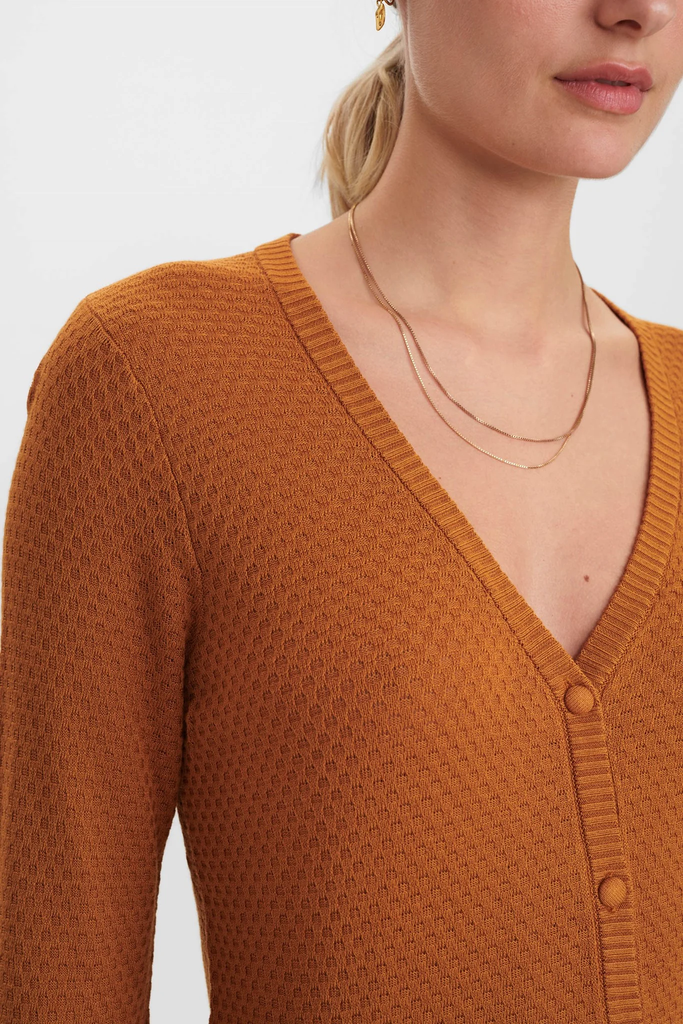 NUCASSIE-LS CARDIGAN - NOOS - Cathay Spice - Image 4