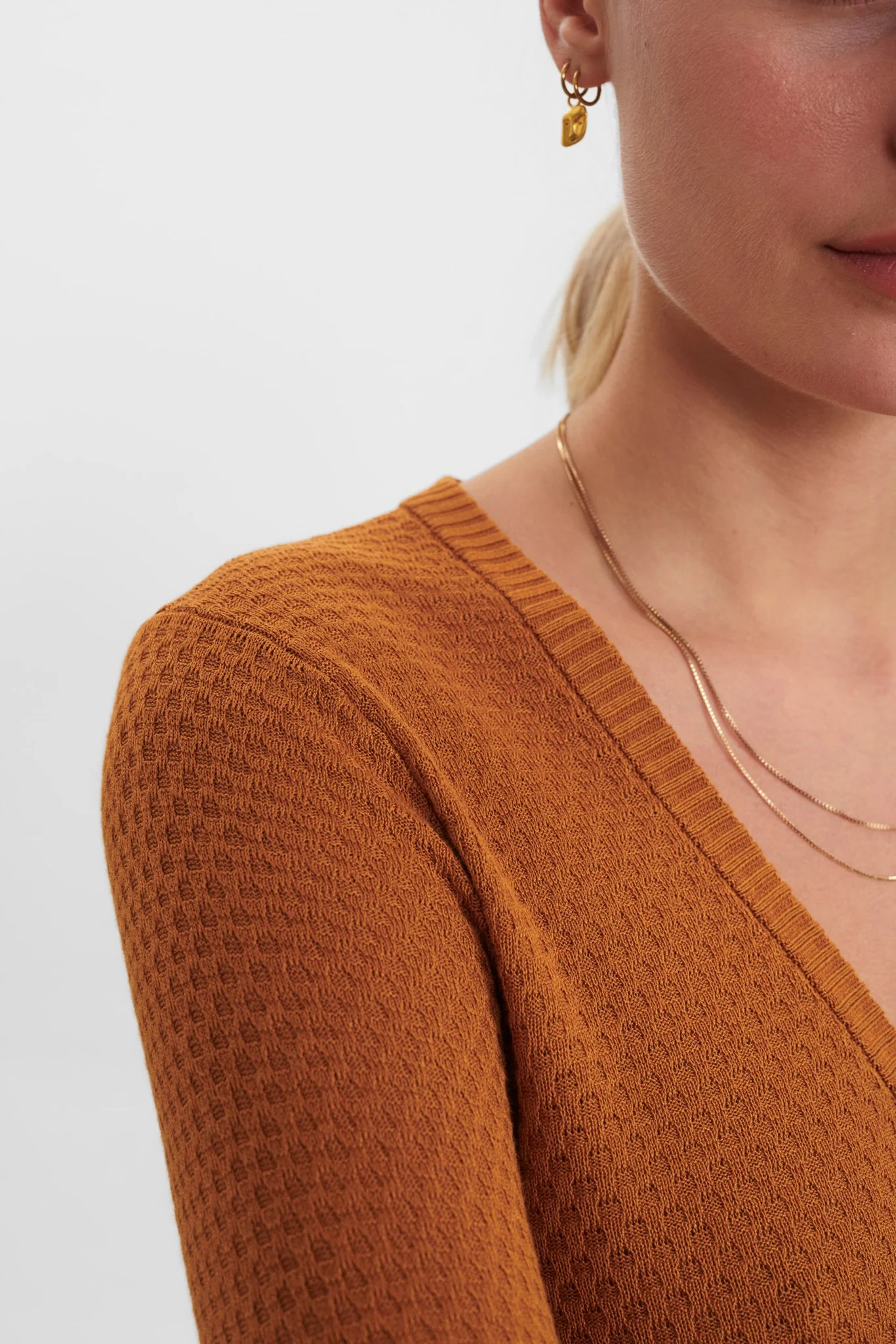 NUCASSIE-LS CARDIGAN - NOOS - Cathay Spice - Image 5