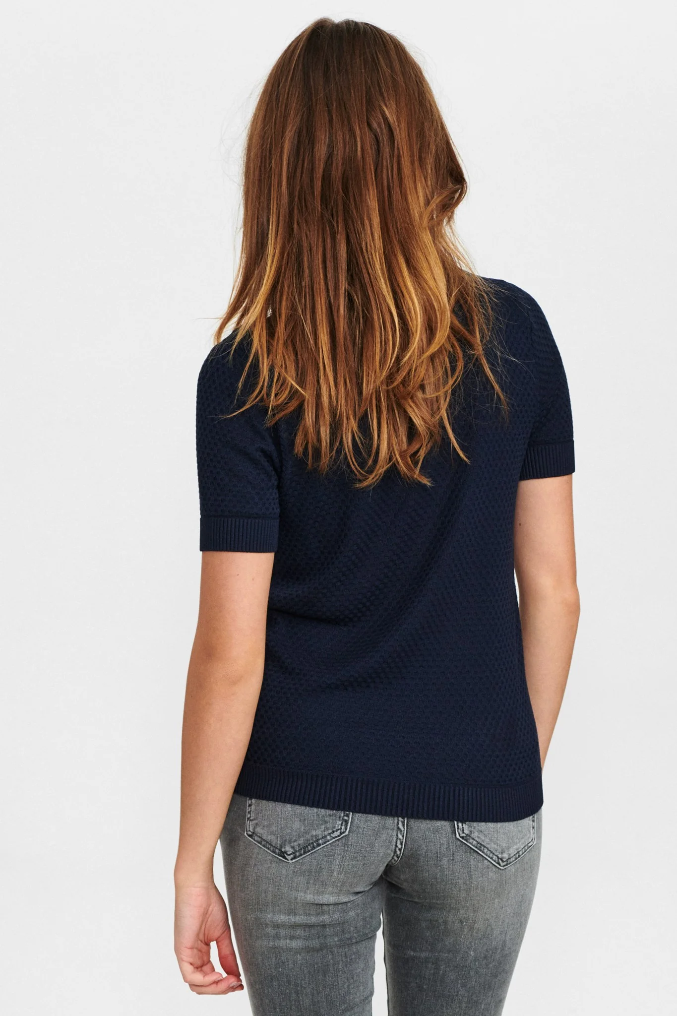 NUCASSIE V-NECK - NOOS - Dark Sapphire - Image 2