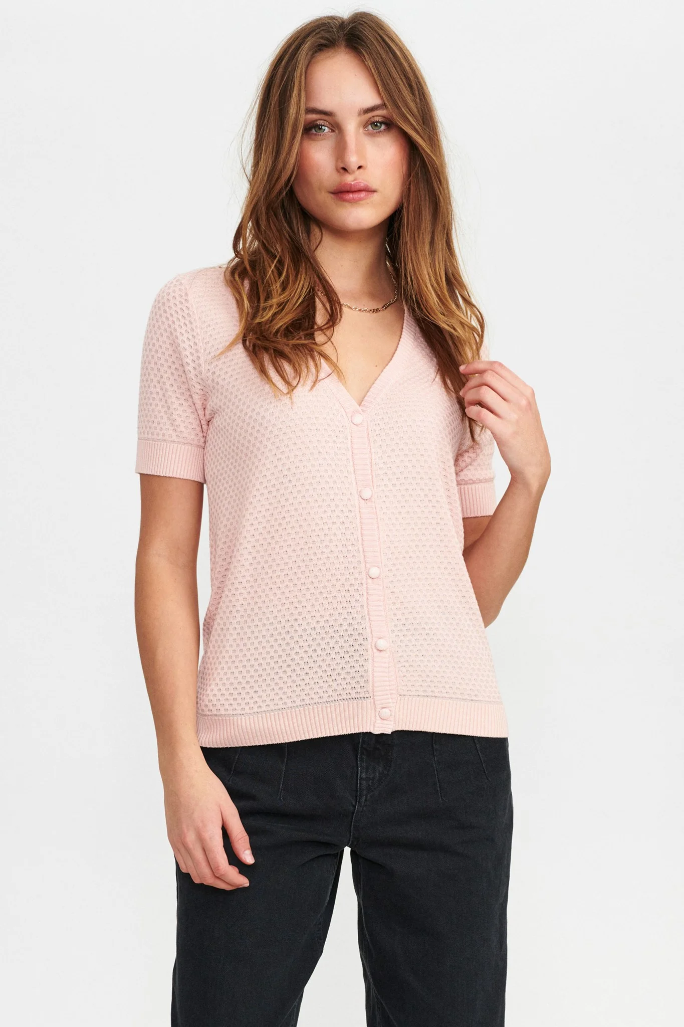 NUCASSIE V-NECK - NOOS - Evening Sand