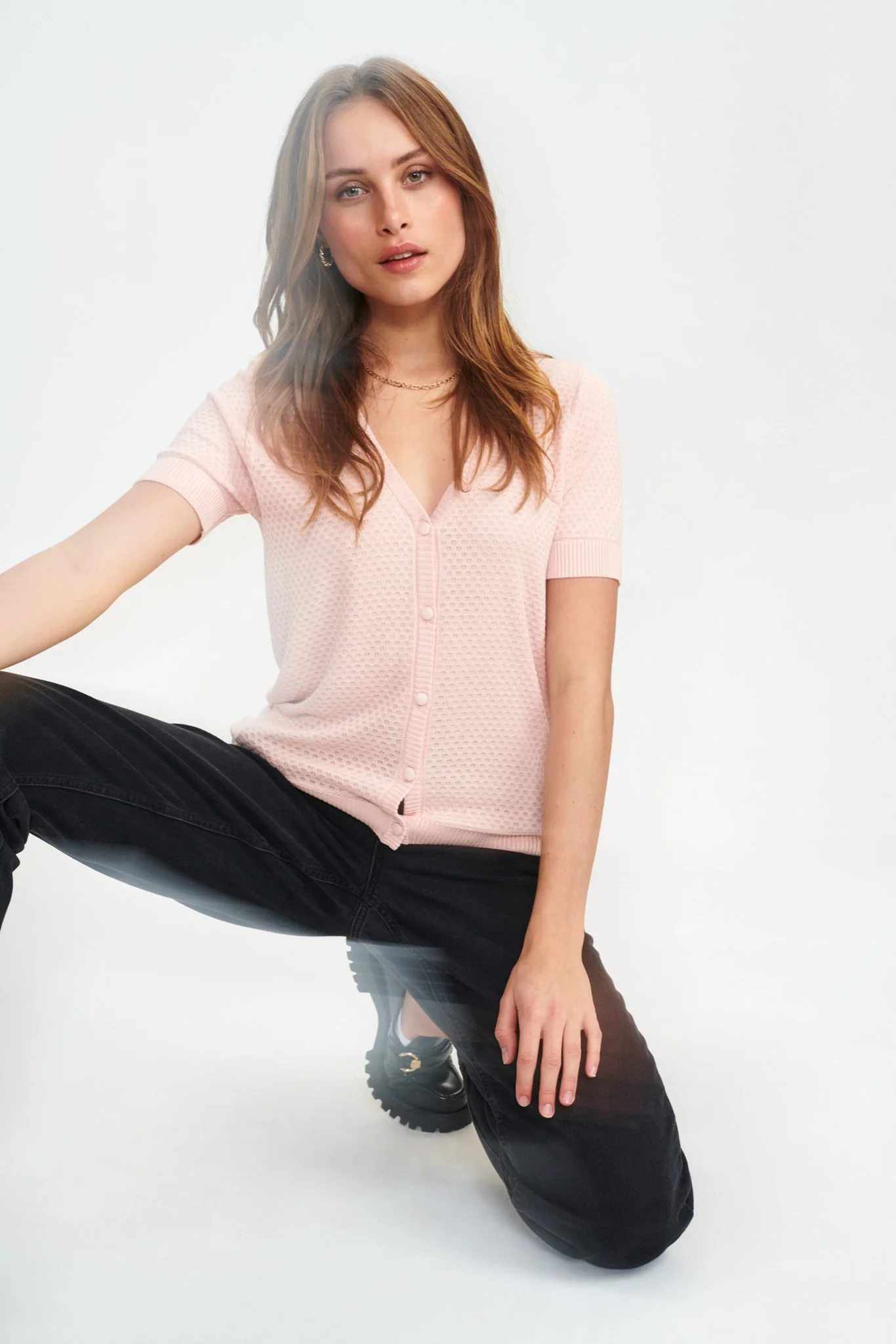 NUCASSIE V-NECK - NOOS - Evening Sand - Image 6