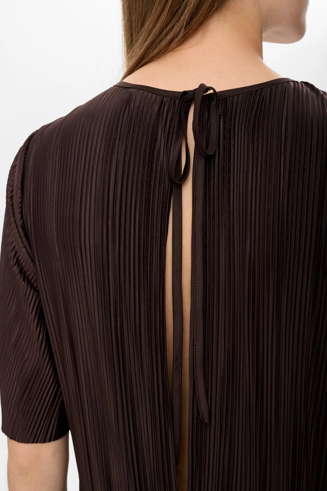 NUCASSY PLISSE JUMPSUIT  - Black Coffee - Image 5