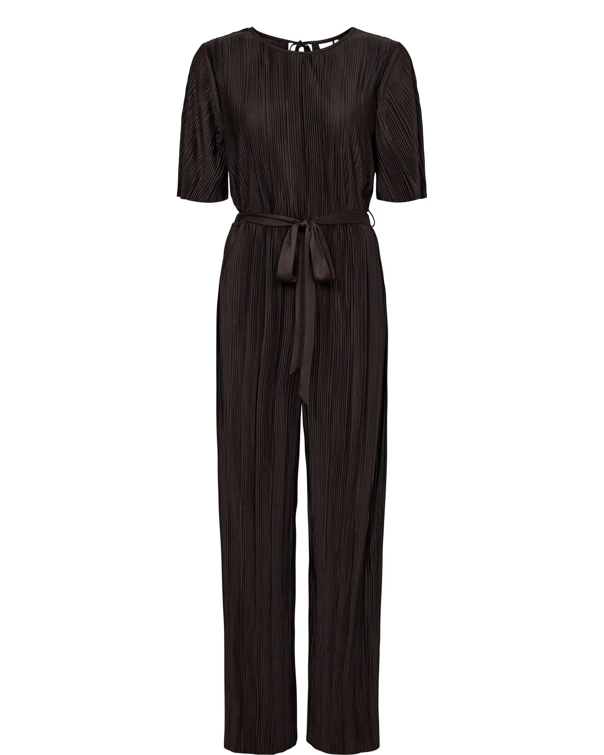 NUCASSY PLISSE JUMPSUIT  - Black Coffee - Image 6