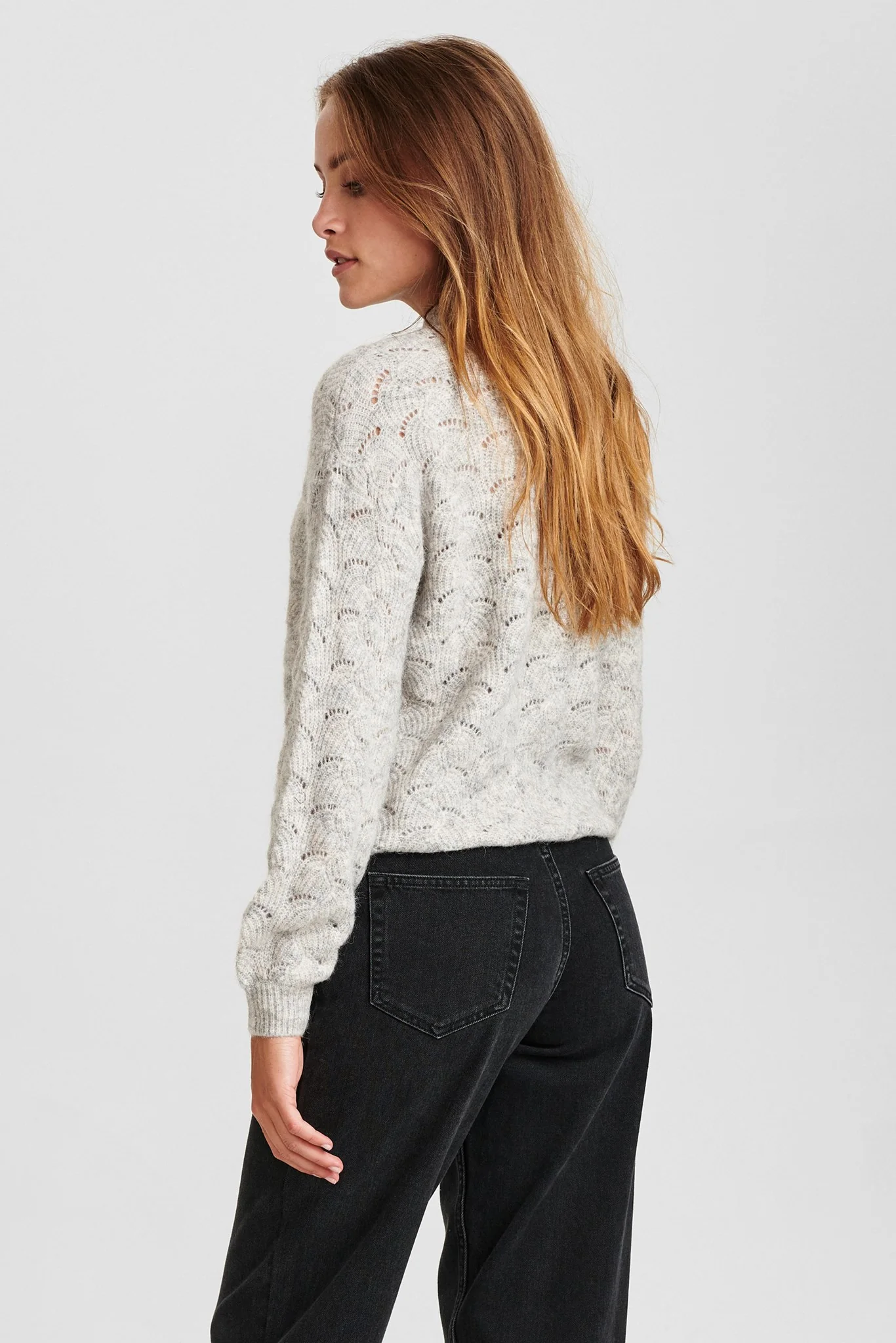 NUCATHAY PULLOVER - Light grey mel - Image 2