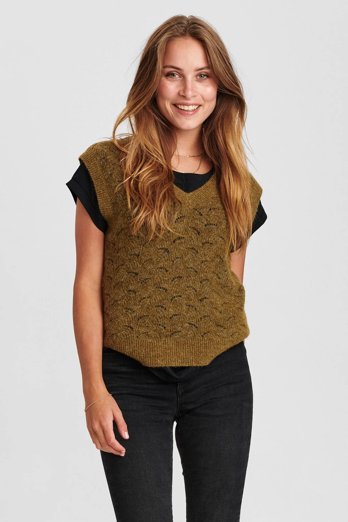 NUCATHAY VEST - Grape leaf