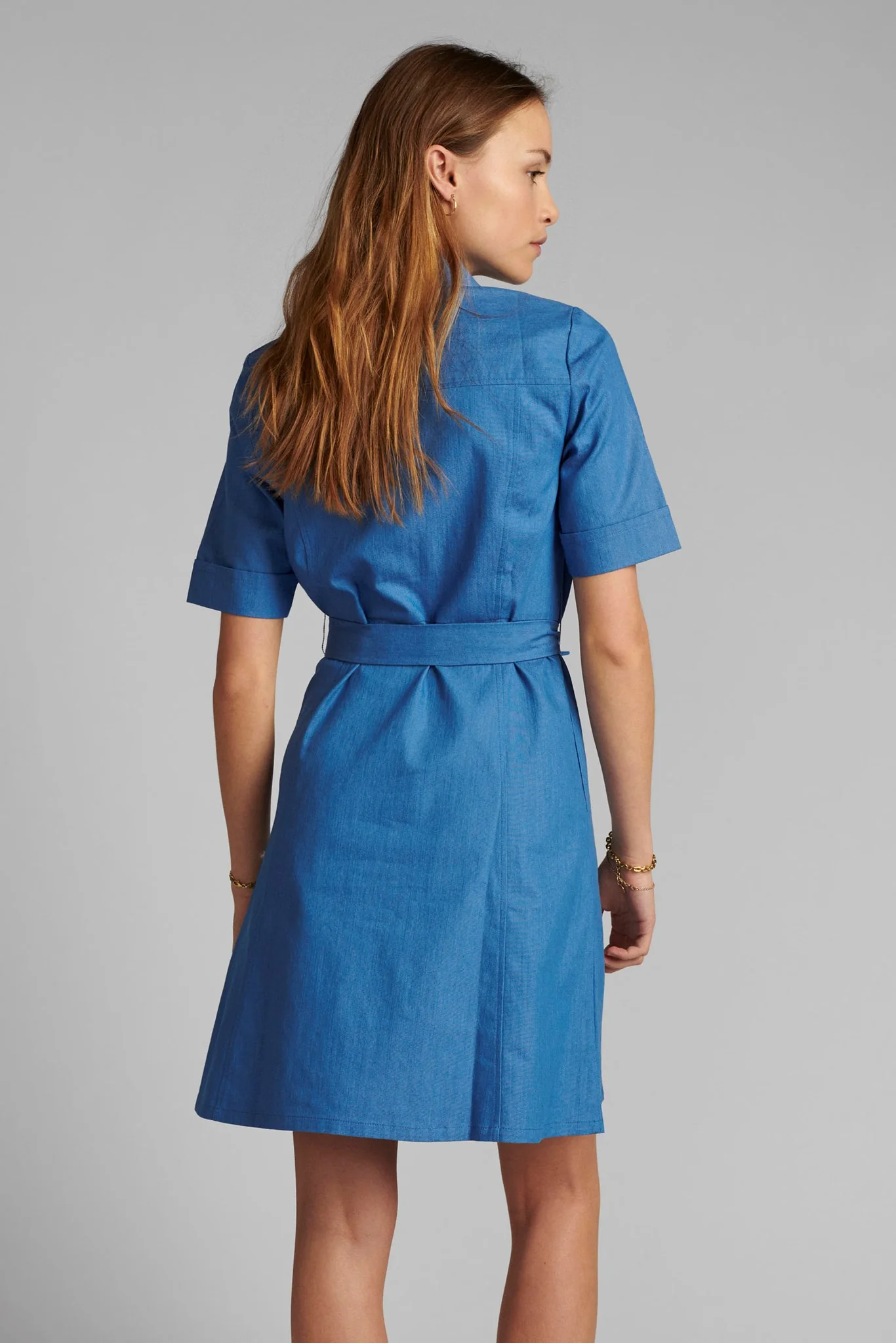 NUCATHLEEN DRESS - Medium Blue Denim - Image 2