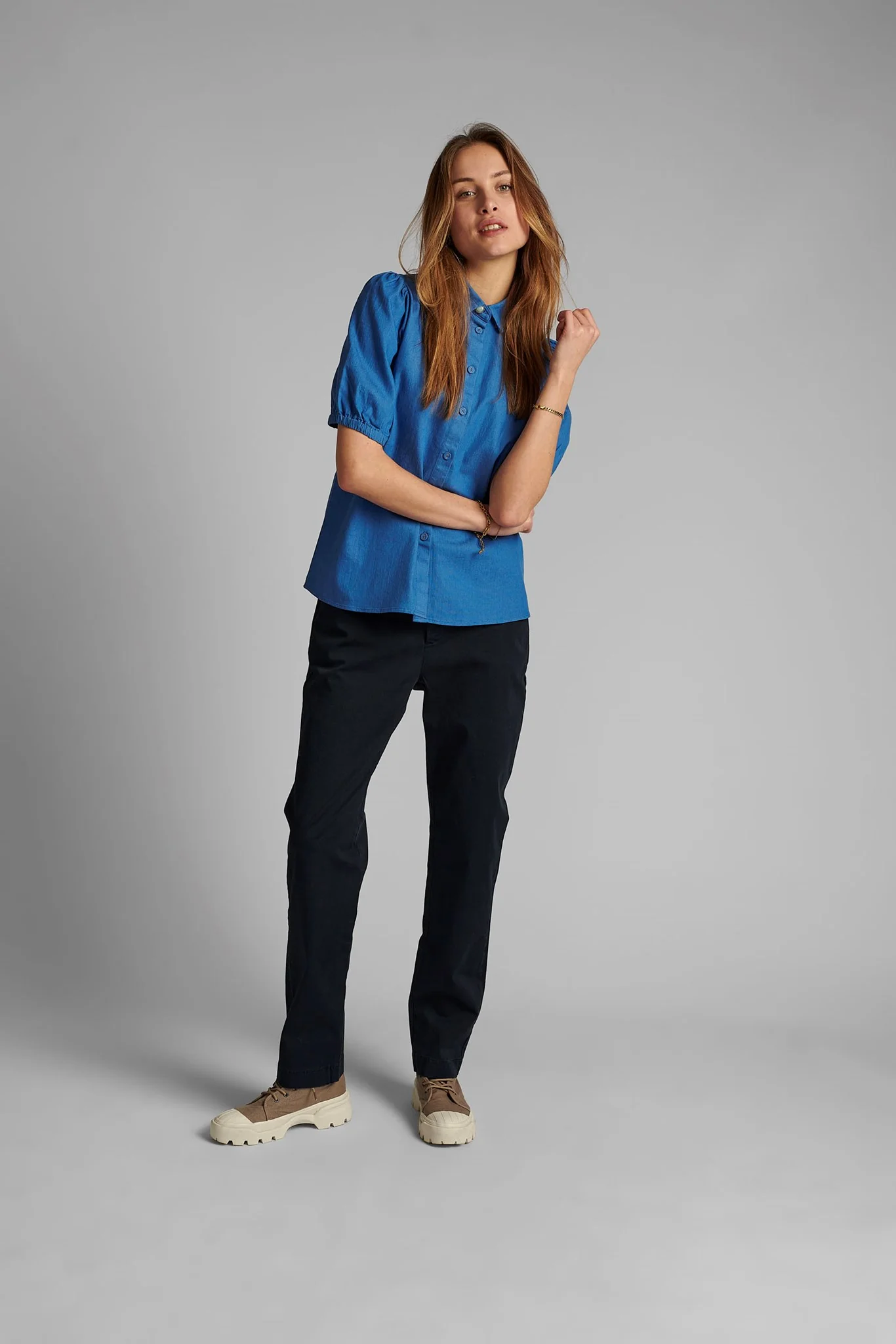 NUCATHLEEN SHIRT - Medium Blue Denim - Image 3
