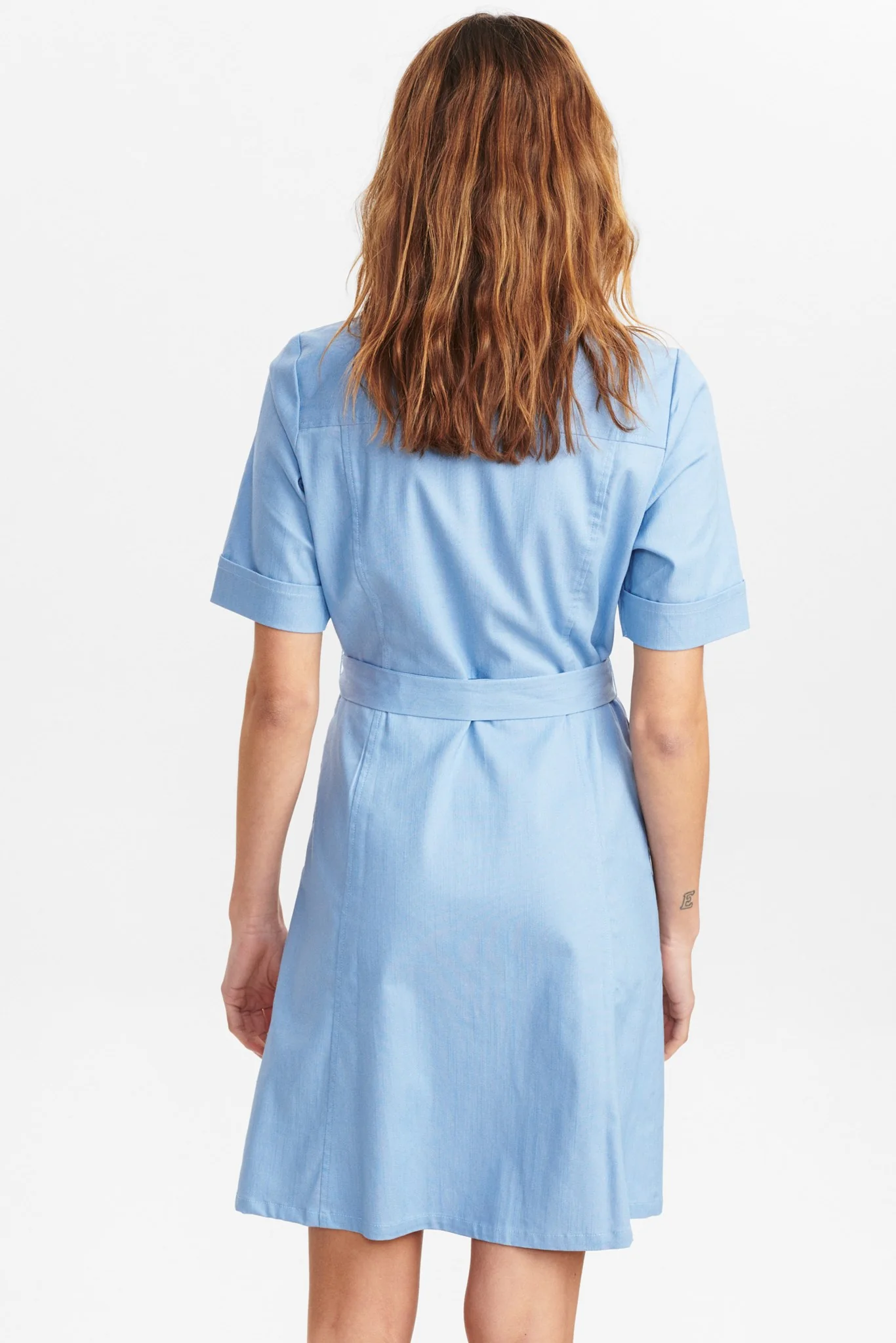 NUCATLYN DRESS - Light Blue Denim - Image 2