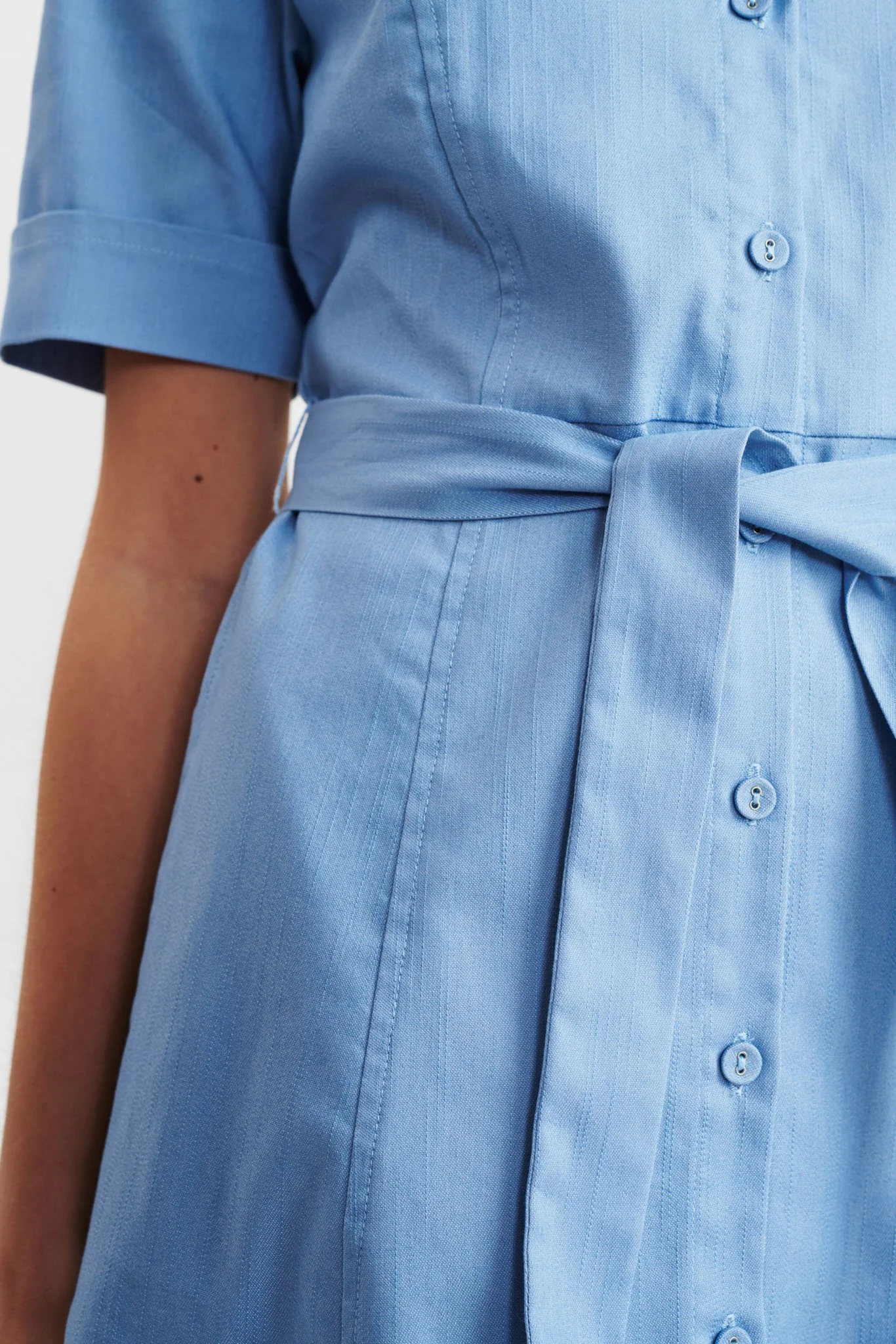 NUCATLYN DRESS - Light Blue Denim - Image 5