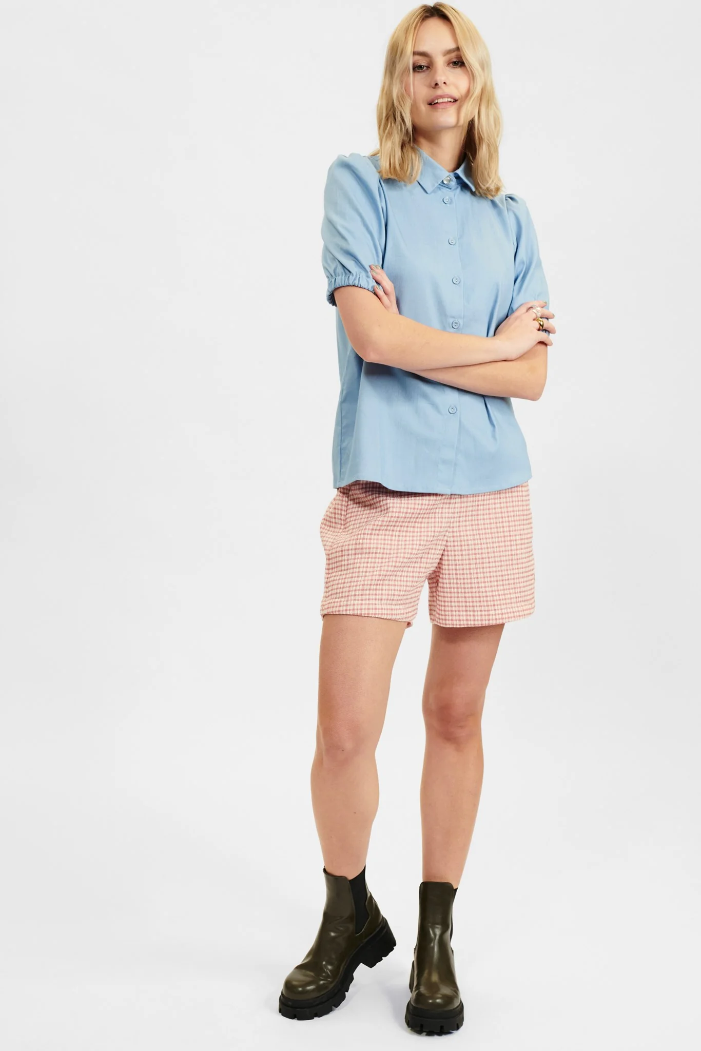 NUCATLYN SHIRT - Light Blue Denim - Image 3