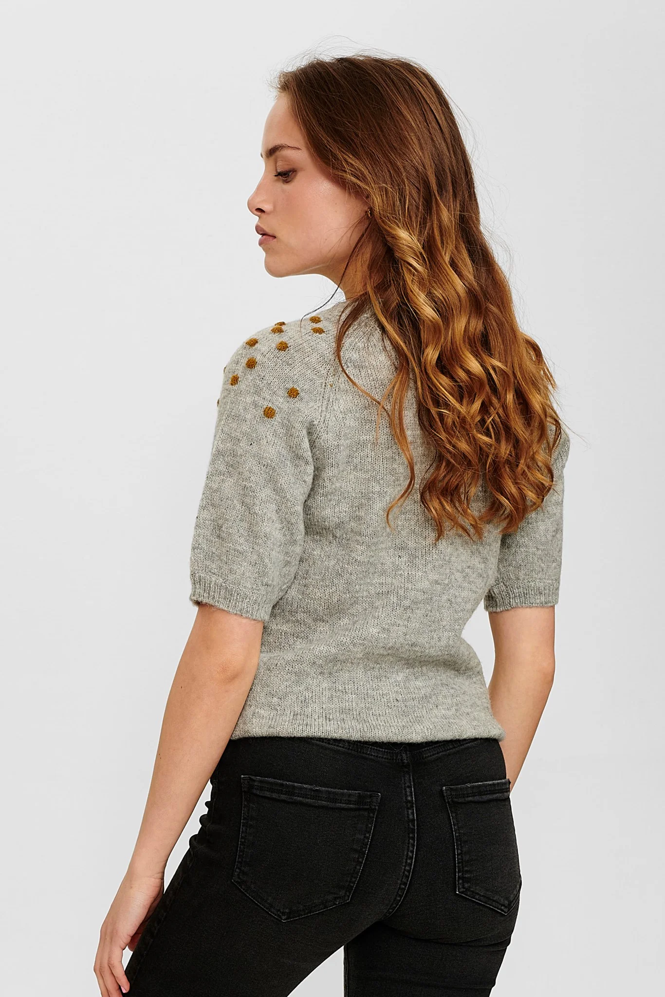NUCEDAR PULLOVER - Light grey mel - Image 2