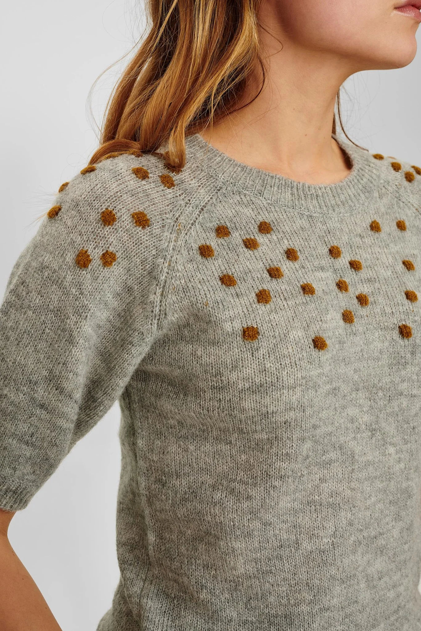 NUCEDAR PULLOVER - Light grey mel - Image 4