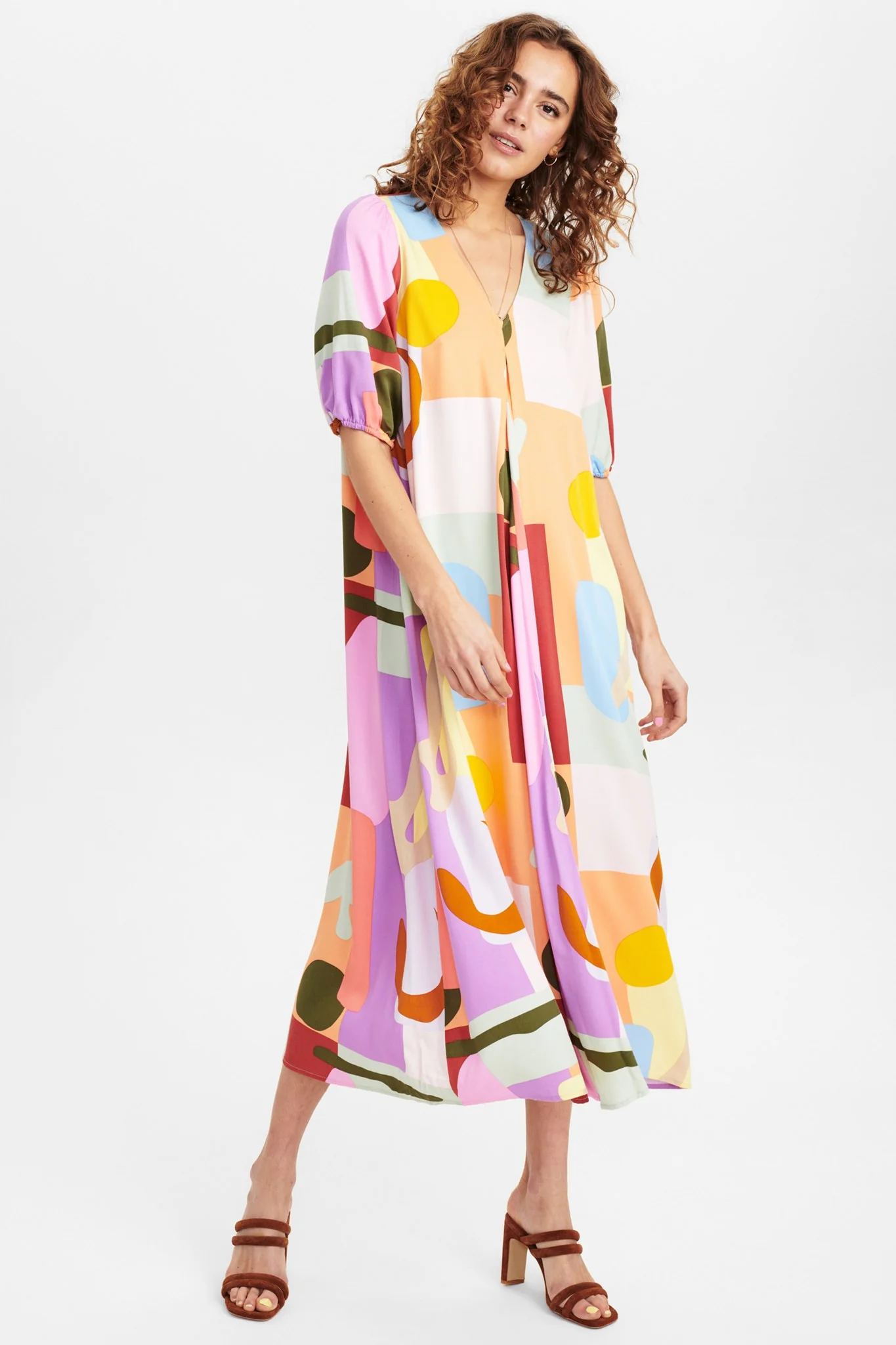 NUCELANDINE DRESS - Peach Cobbler - Image 3