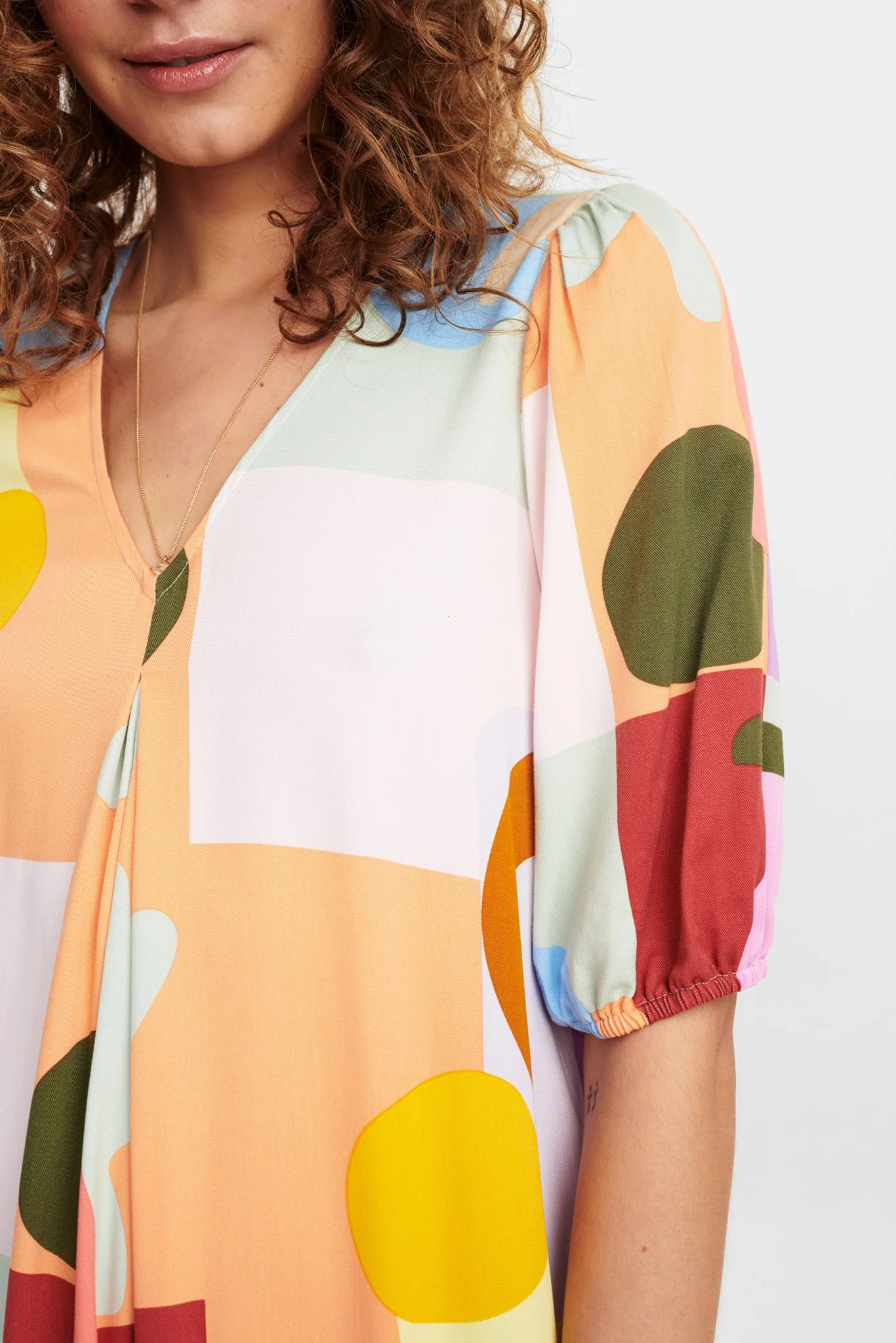 NUCELANDINE DRESS - Peach Cobbler - Image 4