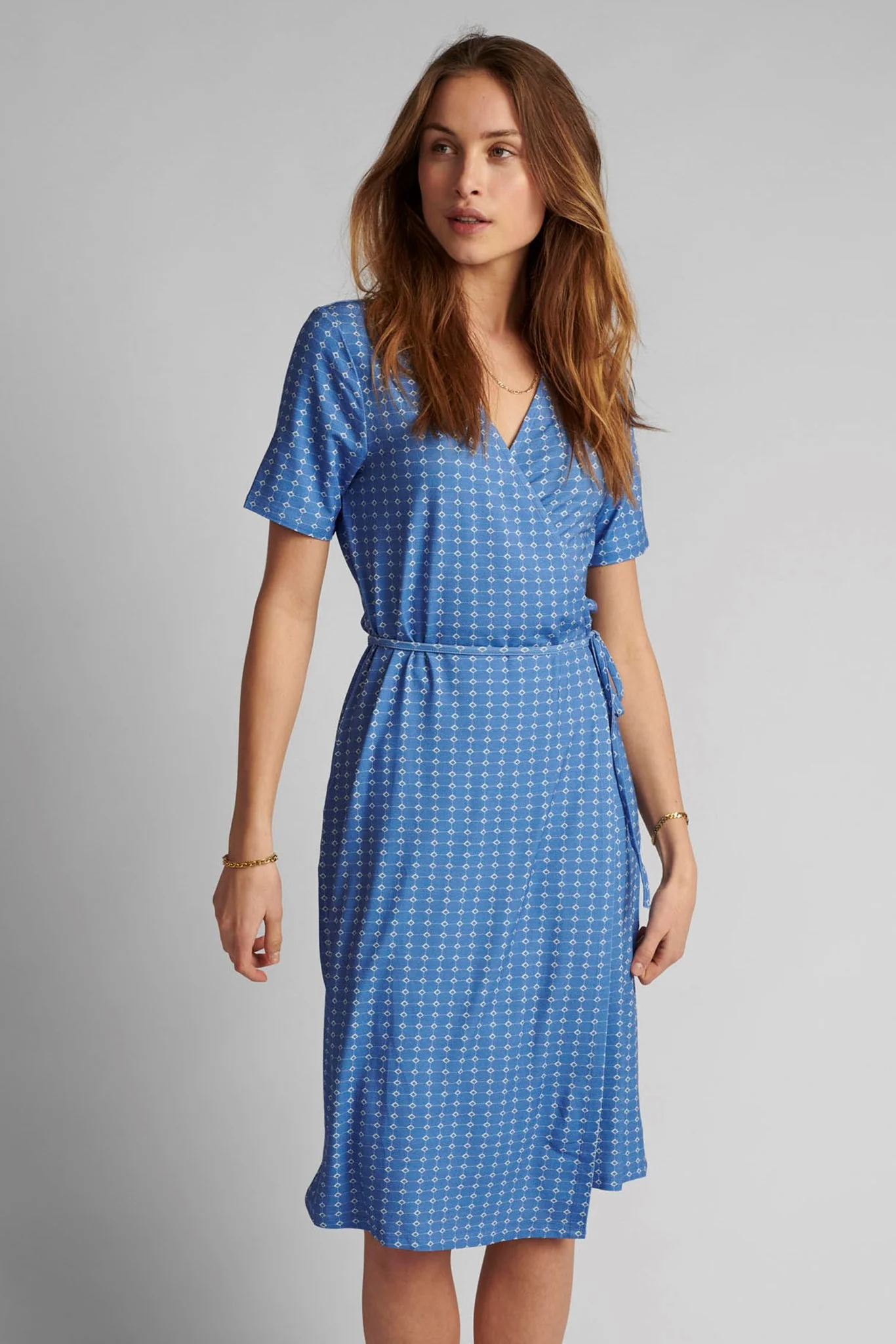 NUCERISE DRESS - Wedgewood