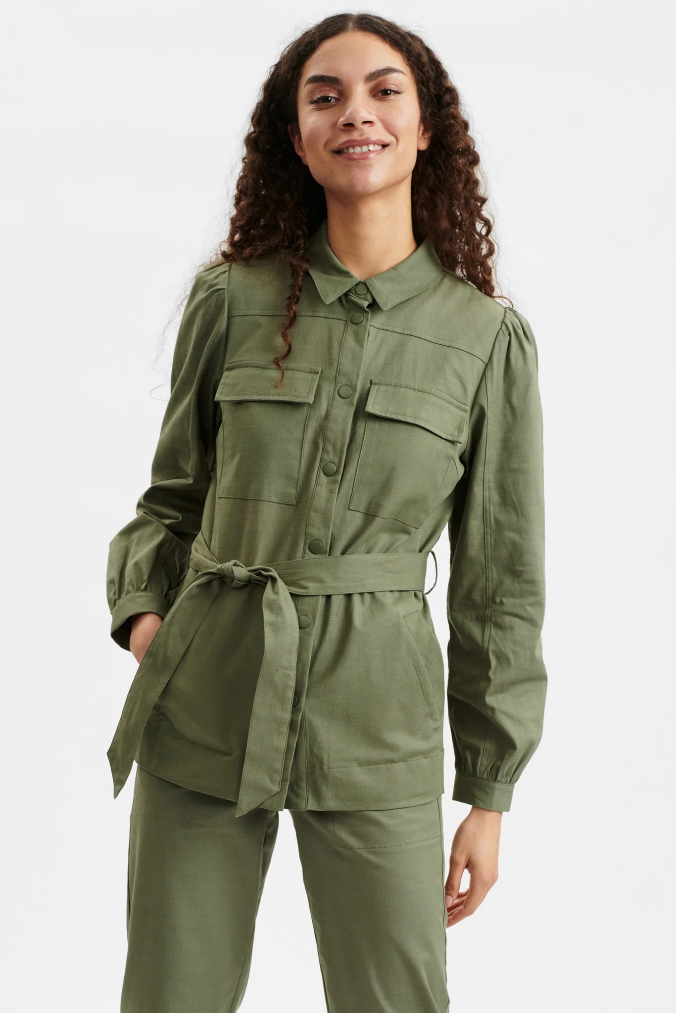 NUCESARINA JACKET - Deep Lichen Green