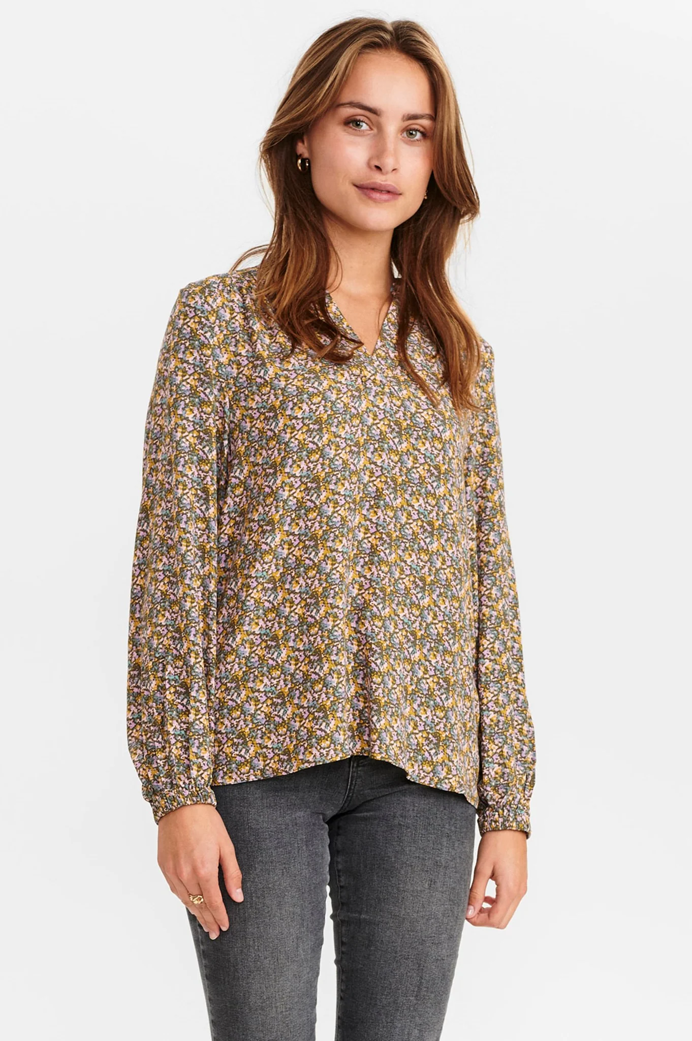 NUCHABELLY BLOUSE - Grape leaf